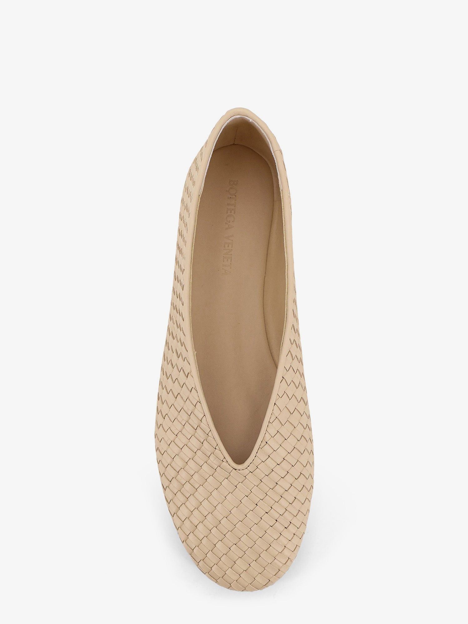 Bottega Veneta Rosa Flat Leather Ballerinas With Intrecciato Motif Size US 7 / IT 37 - 5 Thumbnail