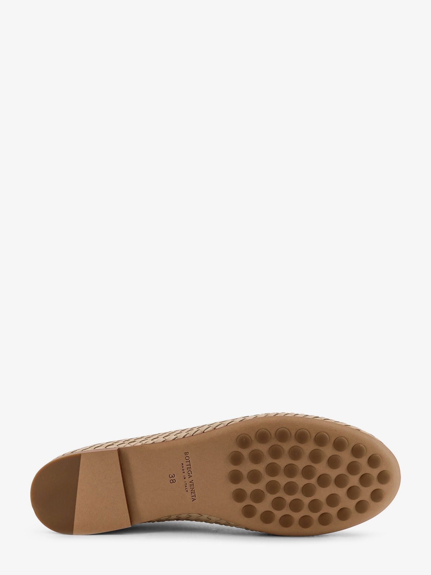 Bottega Veneta Rosa Flat Leather Ballerinas With Intrecciato Motif Size US 7 / IT 37 - 4 Thumbnail