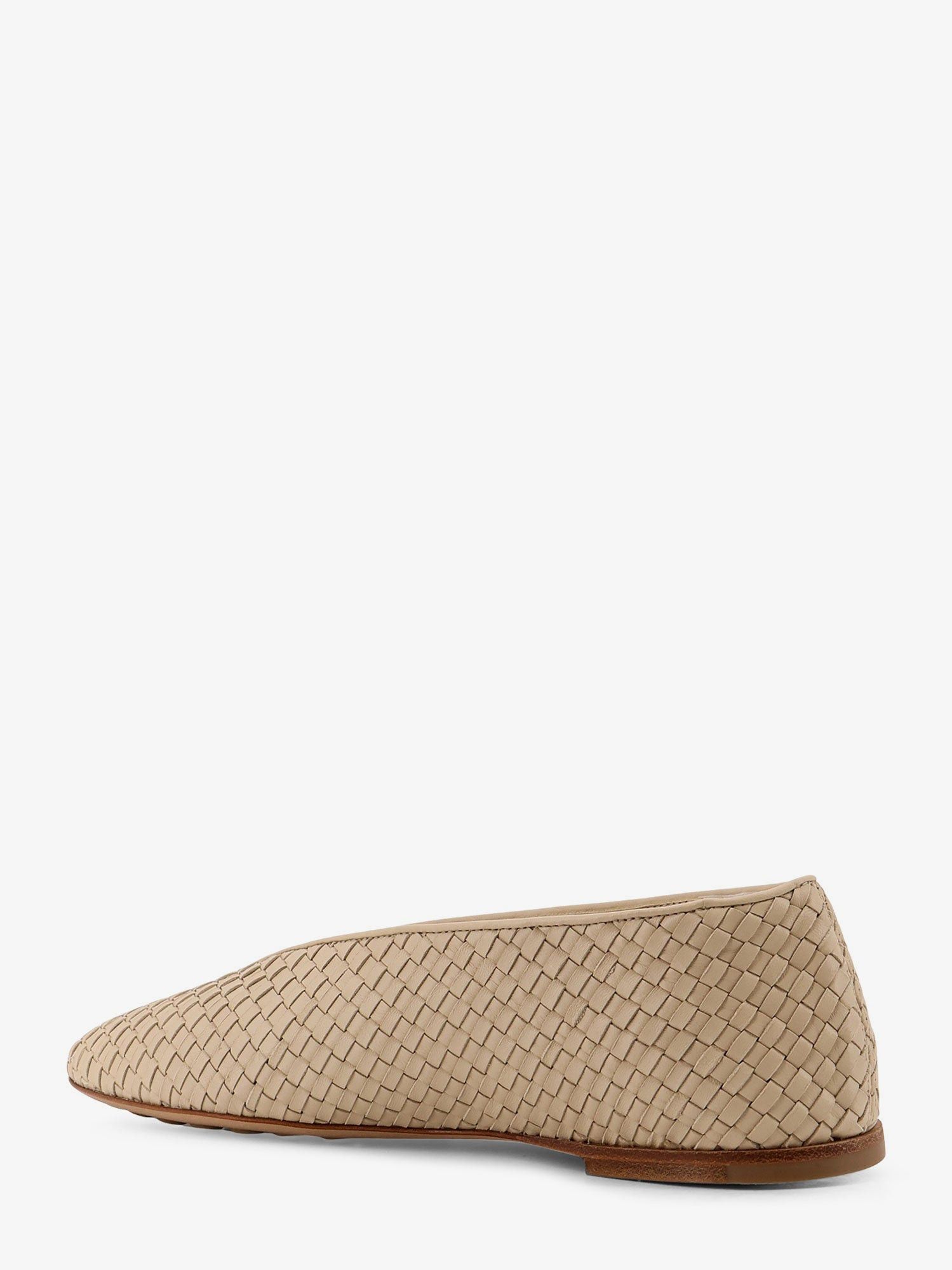 Bottega Veneta Rosa Flat Leather Ballerinas With Intrecciato Motif Size US 11 / IT 41 - 3 Thumbnail