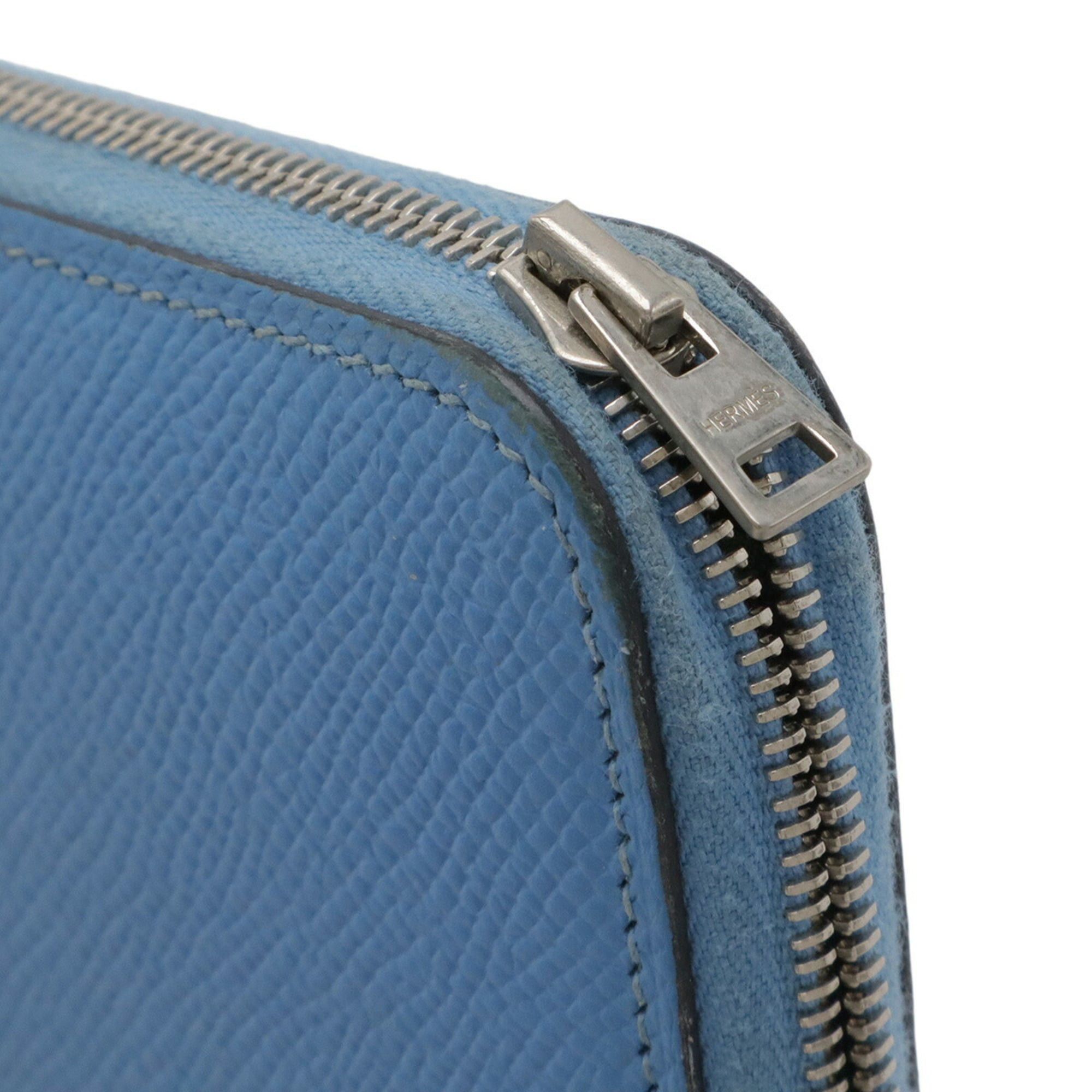 Hermes HERMES Azap Long Silk In Round Wallet, Veau Epsom Leather, Light Blue, T Stamp Size ONE SIZE - 5 Thumbnail