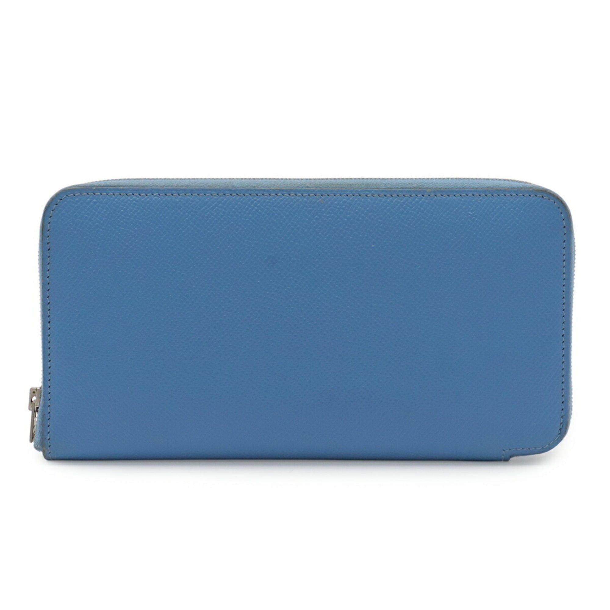 Hermes HERMES Azap Long Silk In Round Wallet, Veau Epsom Leather, Light Blue, T Stamp Size ONE SIZE - 2 Thumbnail