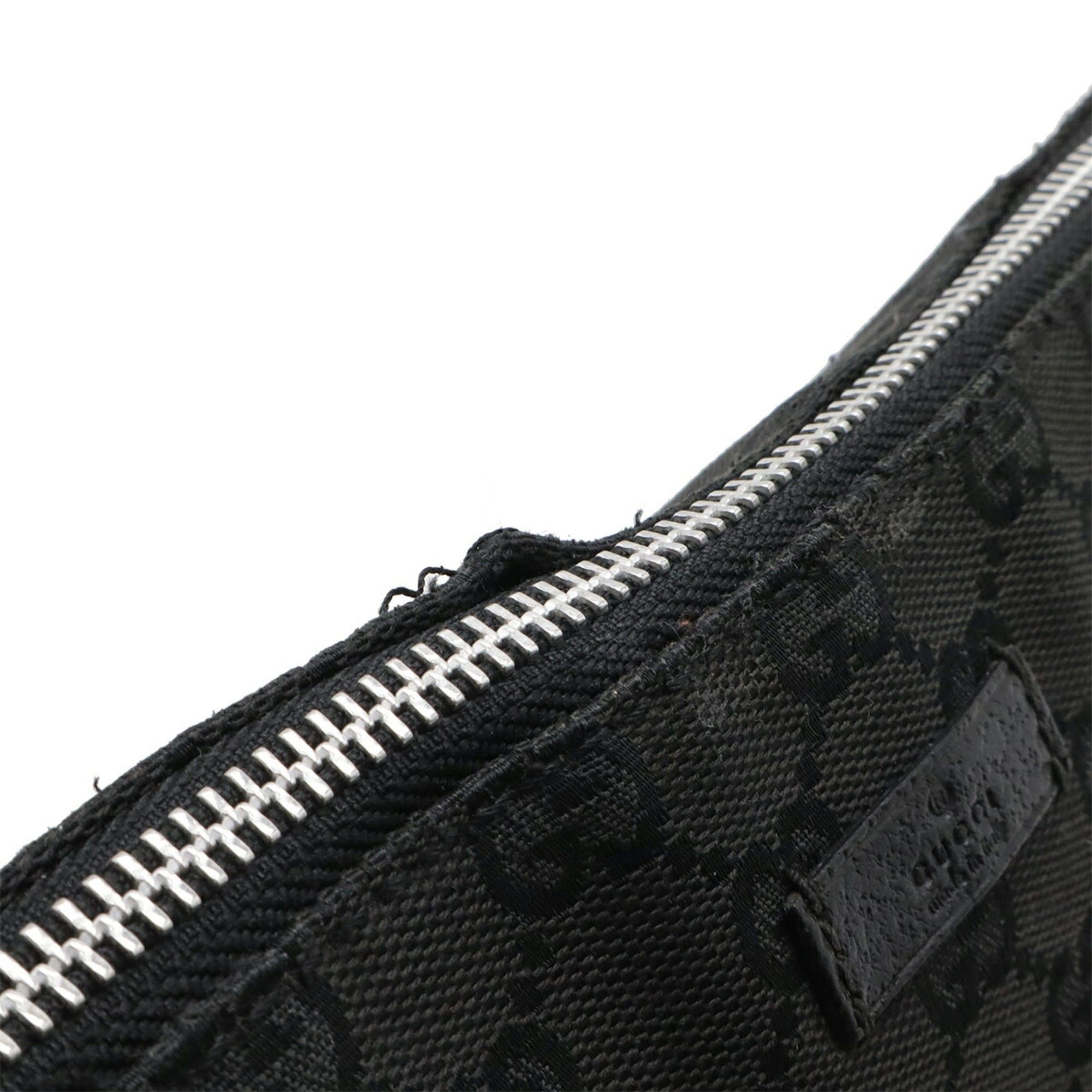 Gucci GUCCI GG Canvas Shoulder Bag/Handbag, Leather, Black, 114273 Size ONE SIZE - 6 Thumbnail
