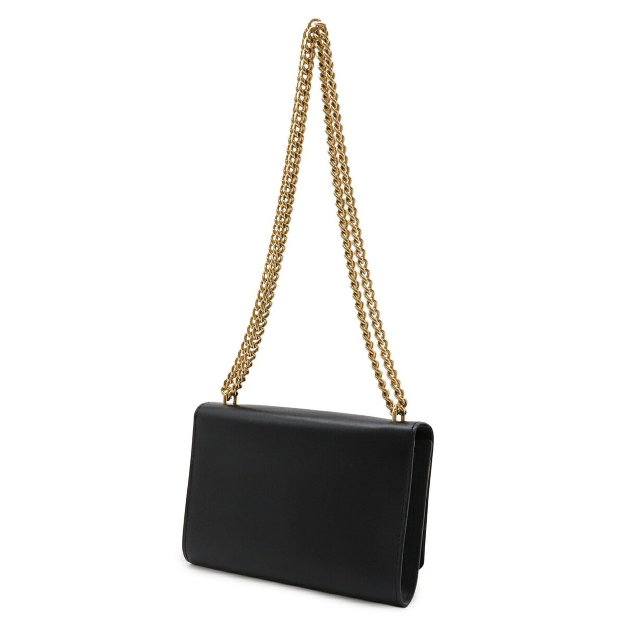 Louis Vuitton Louis Vuitton Pochette Louise MM Chain Shoulder Bag Leather Noir Black M51033 Size ONE SIZE - 3 Thumbnail