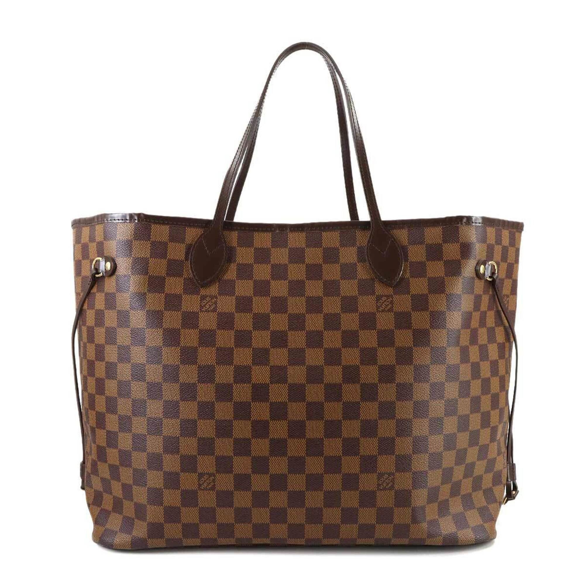 Louis Vuitton Louis Vuitton Damier Neverfull GM Tote Handbag, Ebene Cerise, N51106, Gold Hardware Size ONE SIZE - 2 Thumbnail