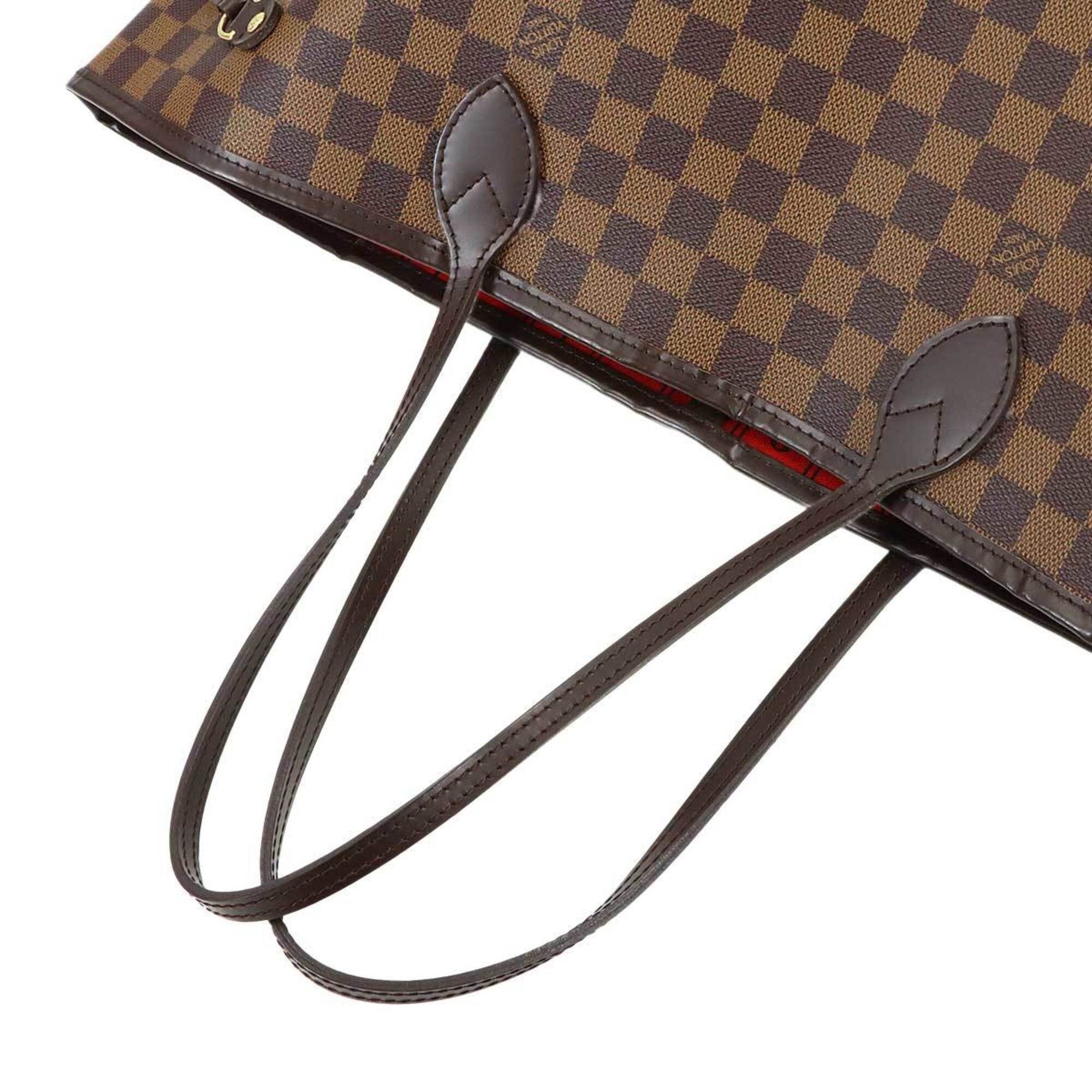 Louis Vuitton Louis Vuitton Damier Neverfull GM Tote Handbag, Ebene Cerise, N51106, Gold Hardware Size ONE SIZE - 5 Thumbnail