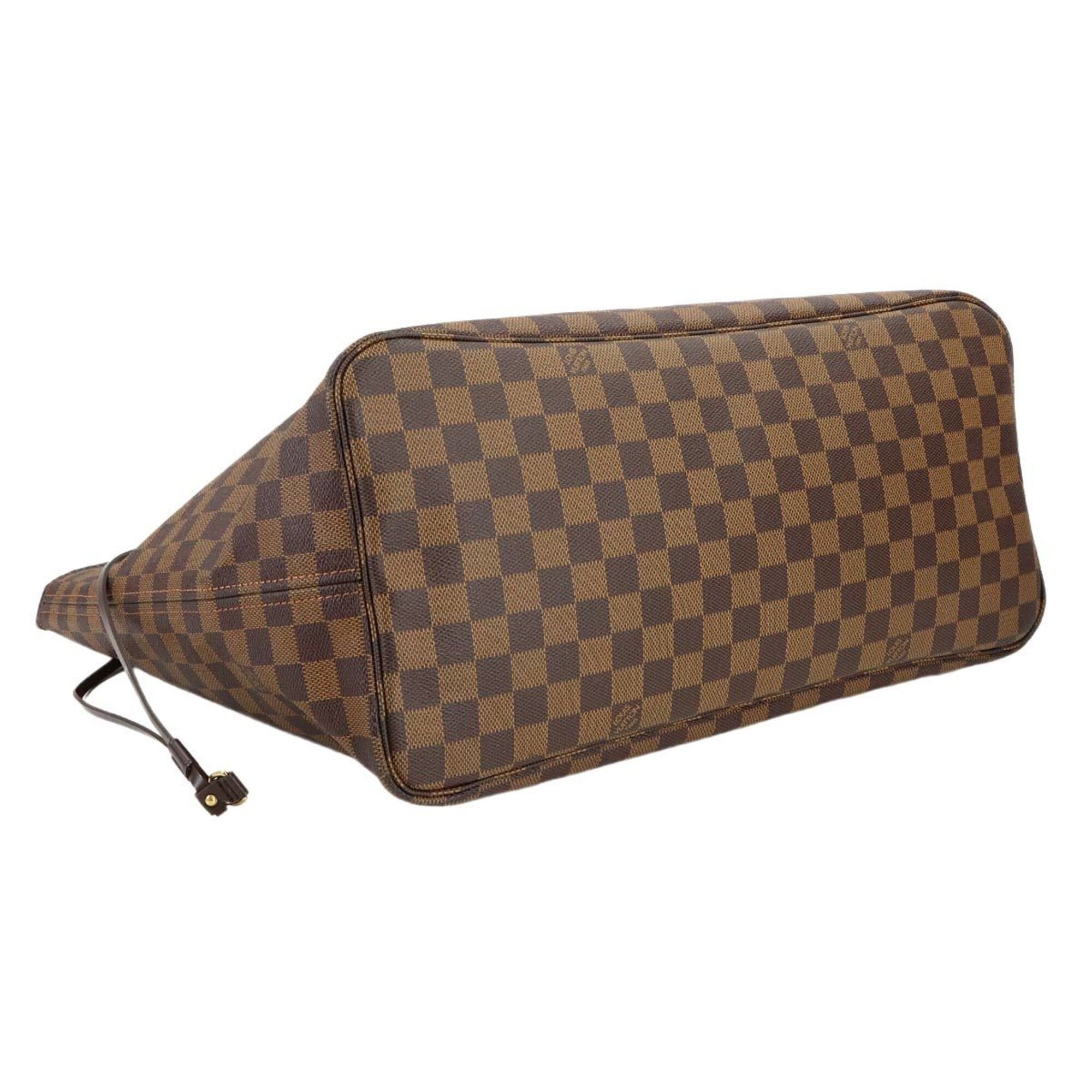 Louis Vuitton Louis Vuitton Damier Neverfull GM Tote Handbag, Ebene Cerise, N51106, Gold Hardware Size ONE SIZE - 4 Thumbnail