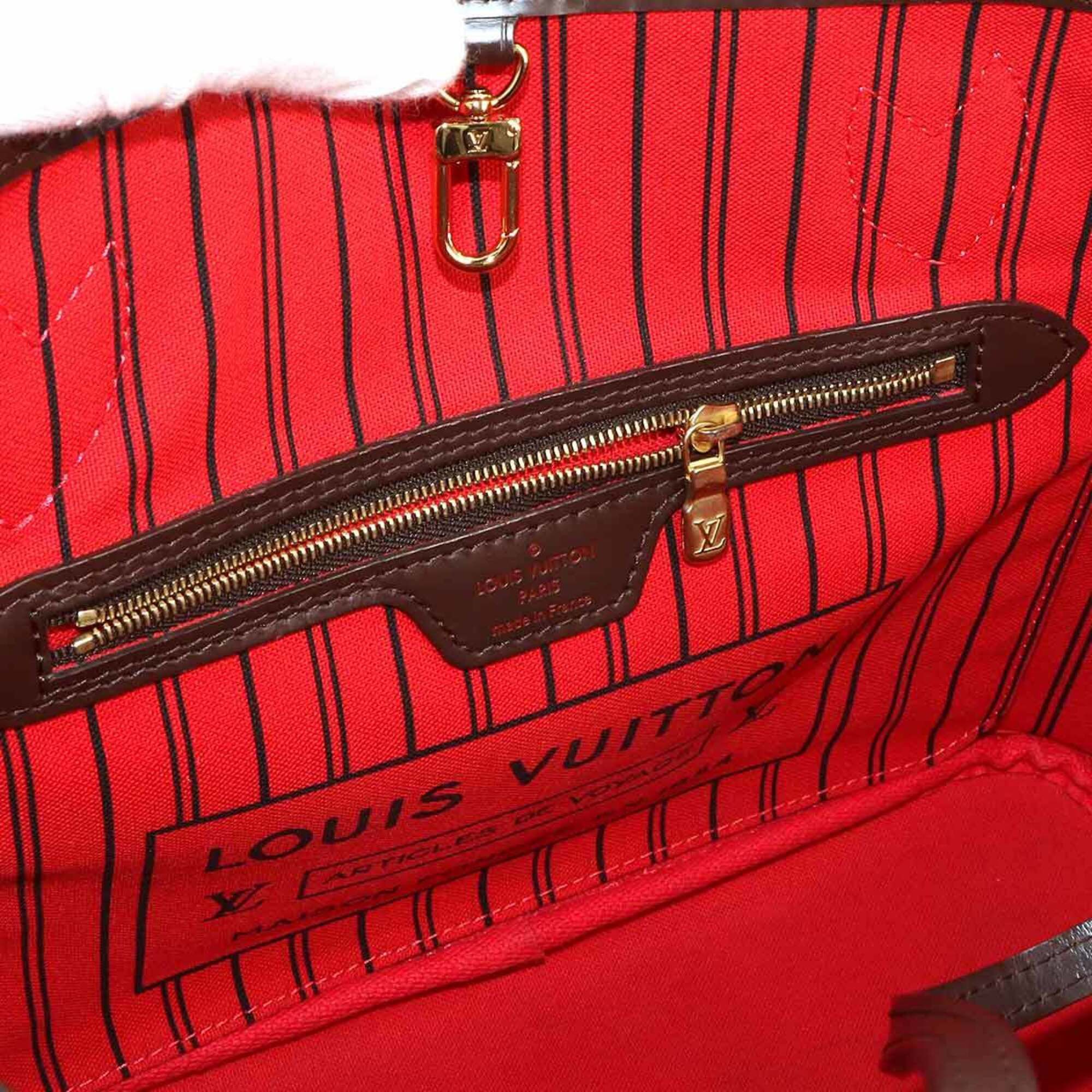 Louis Vuitton Louis Vuitton Damier Neverfull PM Tote Handbag, Ebene, N41359, Gold Hardware, Brown. Size ONE SIZE - 7 Thumbnail