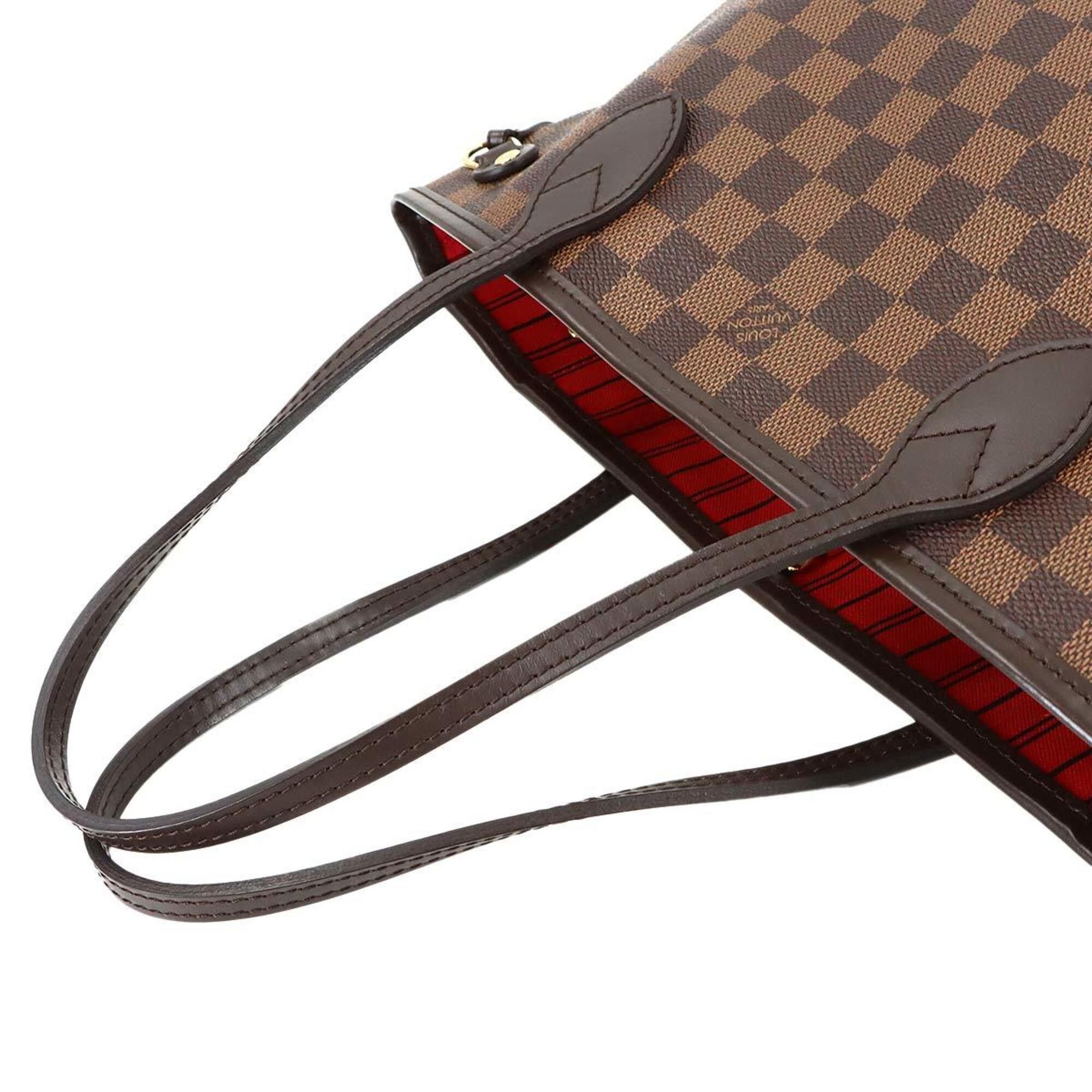 Louis Vuitton Louis Vuitton Damier Neverfull PM Tote Handbag, Ebene, N41359, Gold Hardware, Brown. Size ONE SIZE - 5 Thumbnail