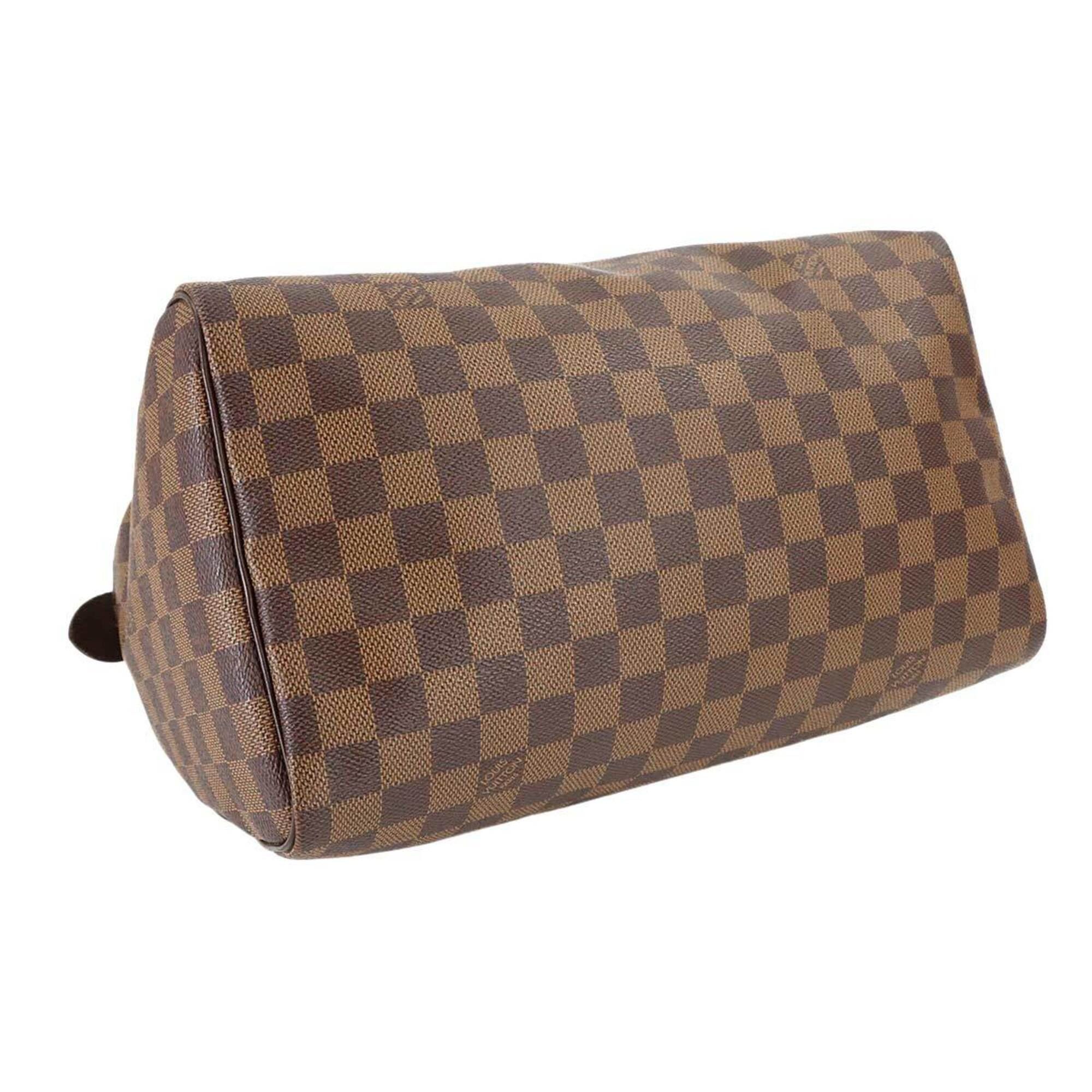 Louis Vuitton Louis Vuitton Damier Speedy 30 Handbag, Ebene Brown, N41531, Gold Hardware. Size ONE SIZE - 4 Thumbnail