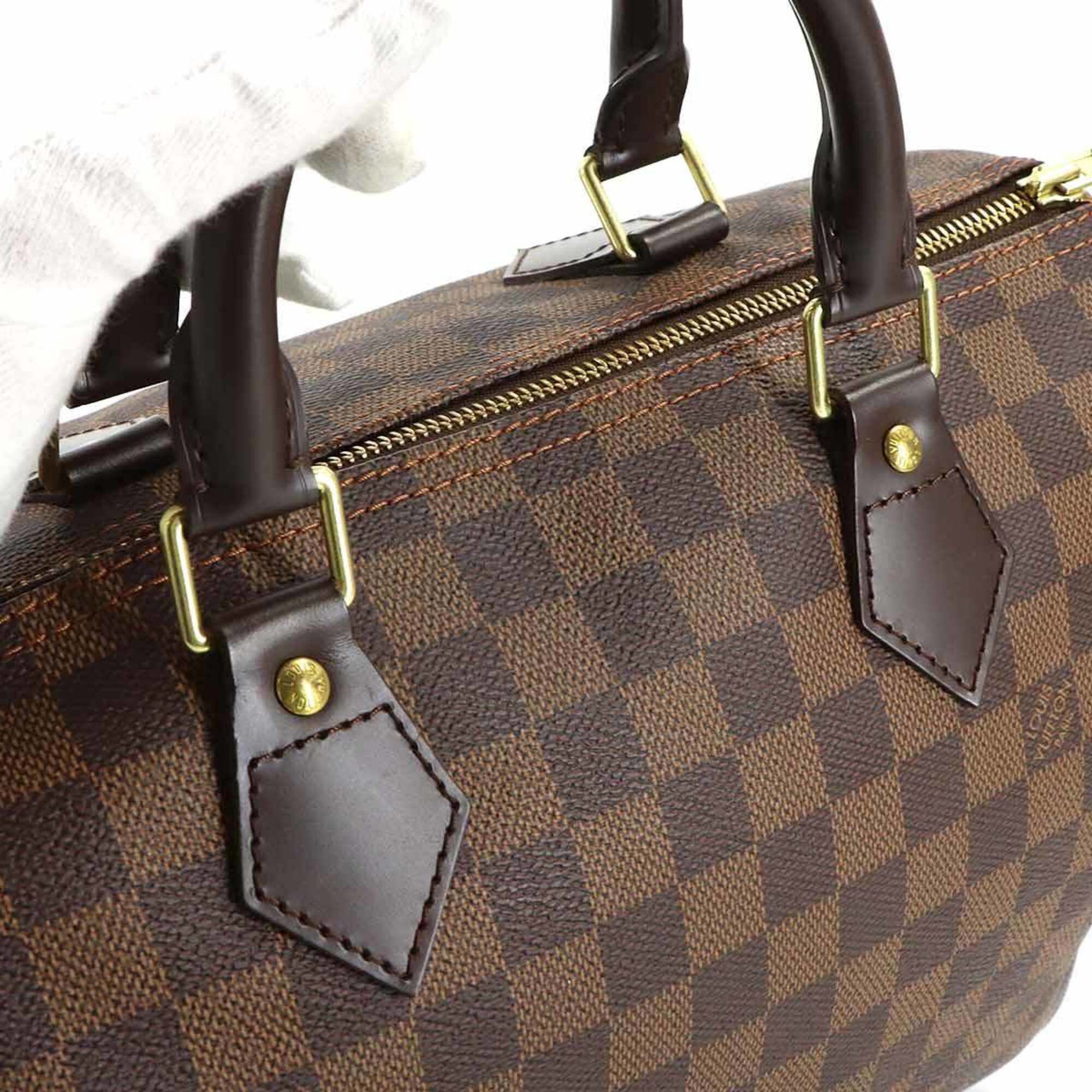 Louis Vuitton Louis Vuitton Damier Speedy 30 Handbag, Ebene Brown, N41531, Gold Hardware. Size ONE SIZE - 8 Thumbnail
