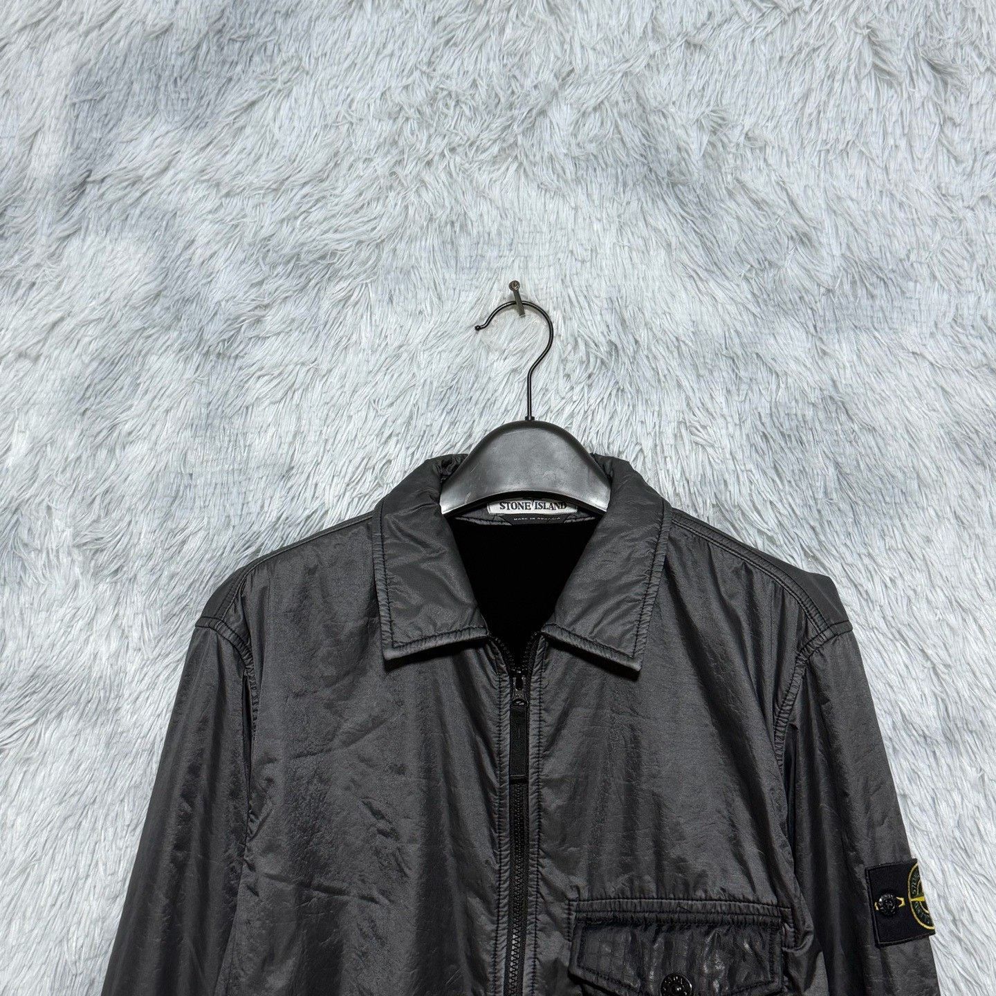 Stone Island Stone Island Resin Nylon Single Pocket Jacket Size US L / EU 52-54 / 3 - 3 Thumbnail