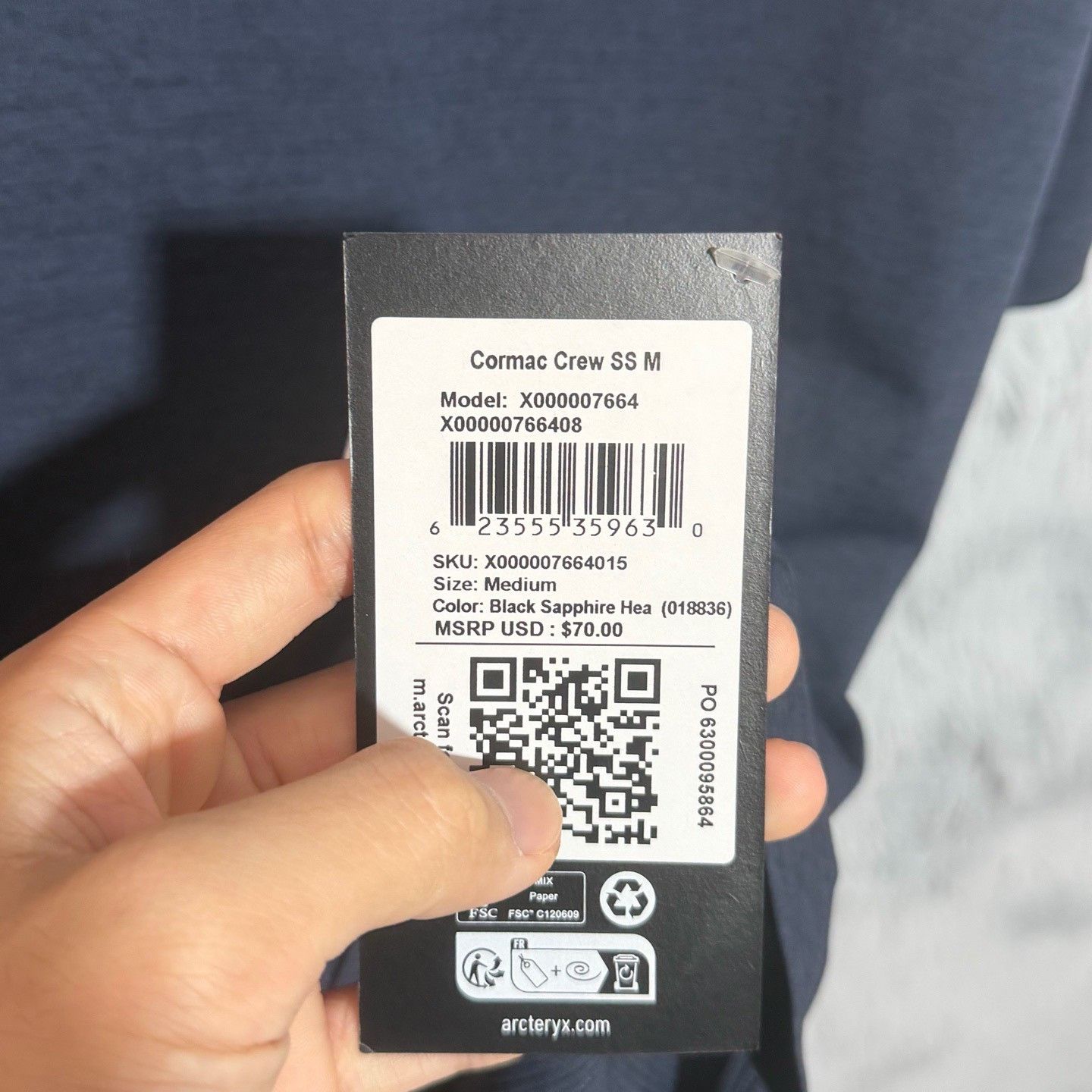 Arc'teryx Arcteryx Cormac Quick-Dry Short Sleeve Size US M / EU 48-50 / 2 - 4 Thumbnail