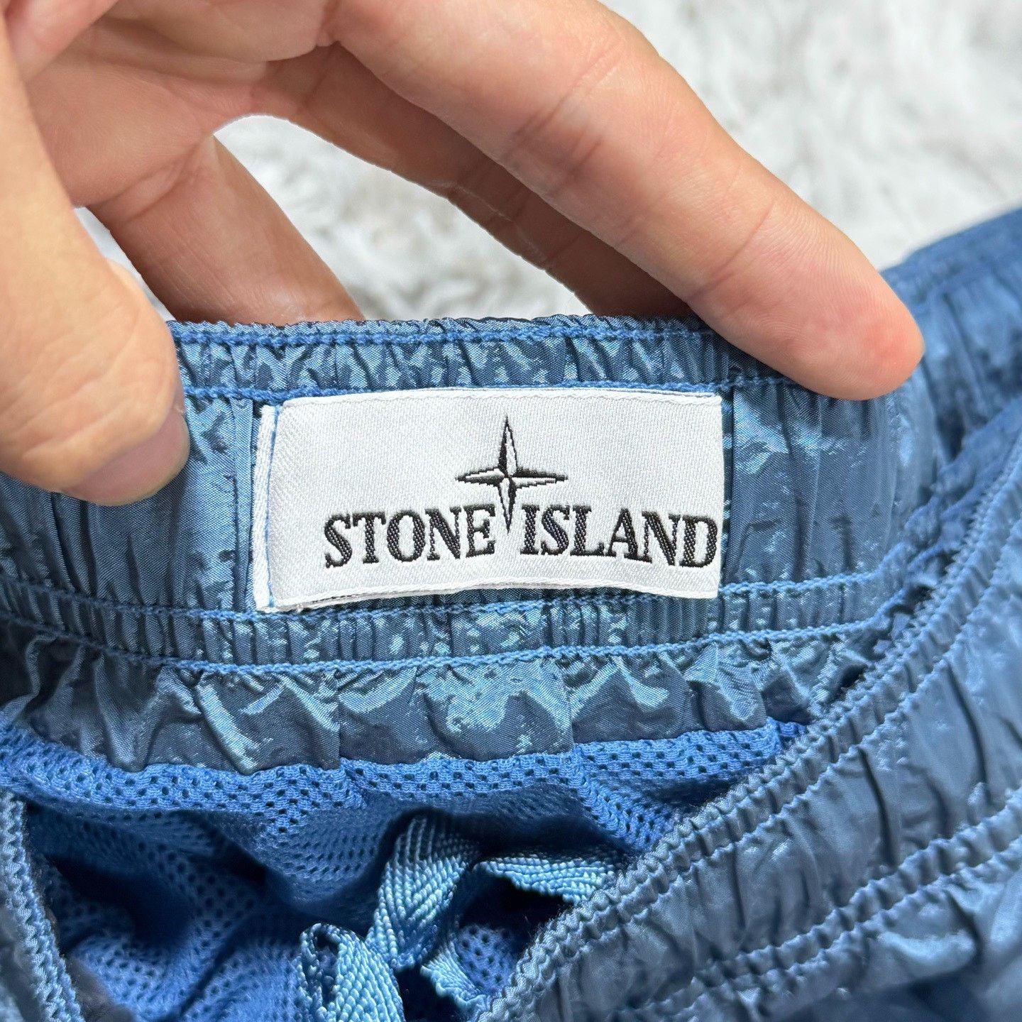 Stone Island Stone Island Metal Nylon Blue Shorts Size US 28 / EU 44 - 4 Thumbnail