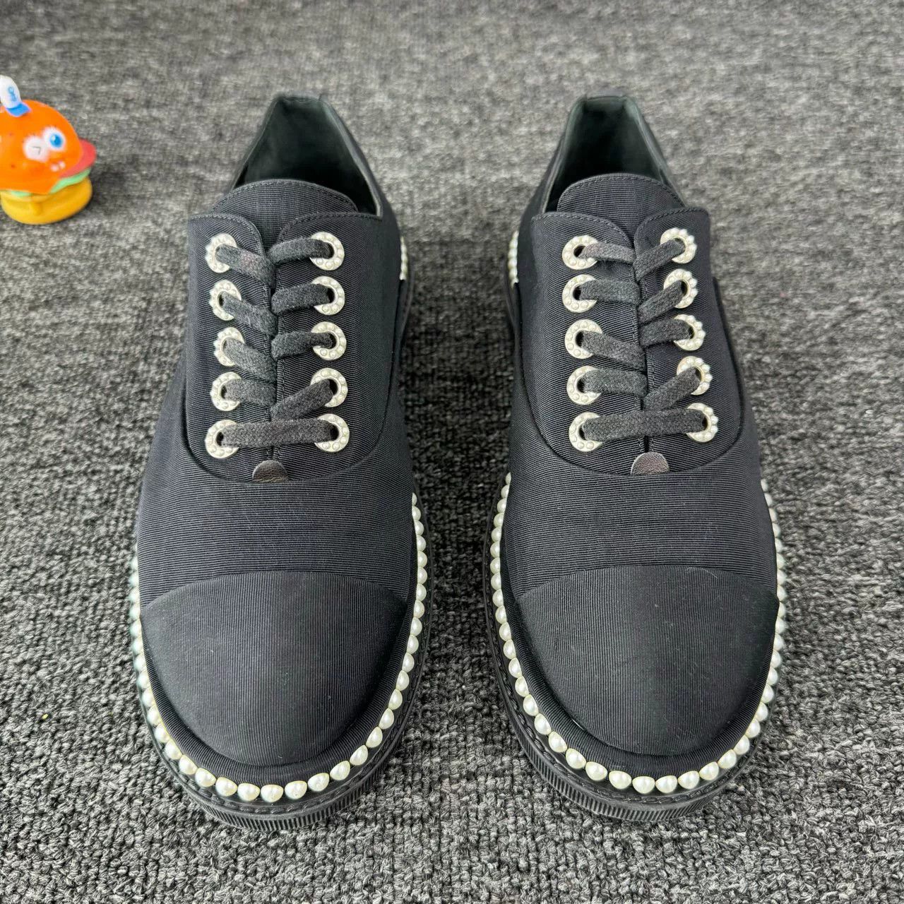 Chanel Chanel Black Pearl Sneakers Size US 6.5 / IT 36.5 - 2 Thumbnail