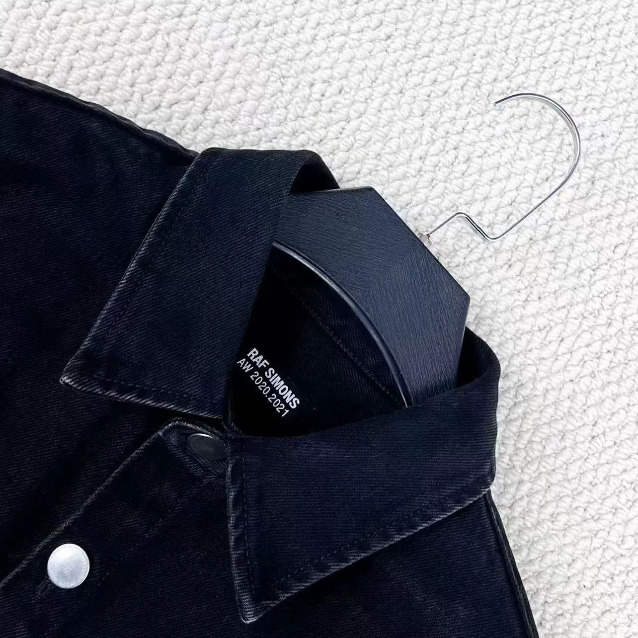 Raf Simons Raf Simons Black Distressed Denim Jacket Size US L / EU 52-54 / 3 - 3 Thumbnail