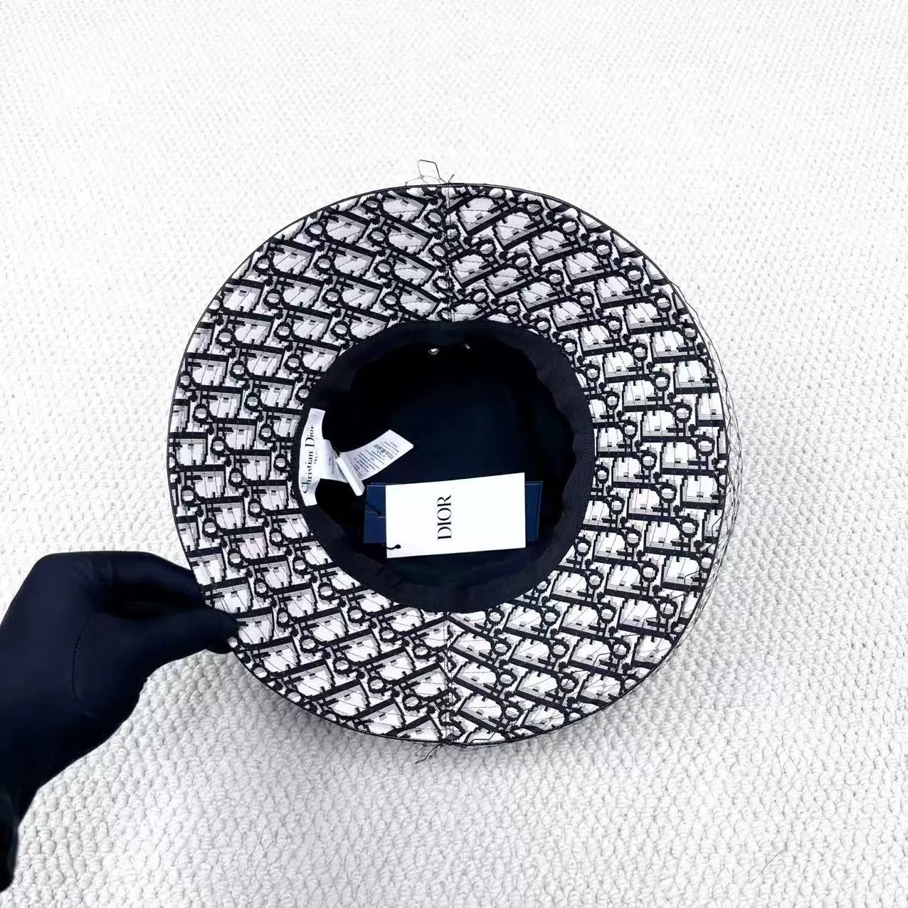 Dior Dior Black Monogram Bucket Hat Size ONE SIZE - 3 Thumbnail