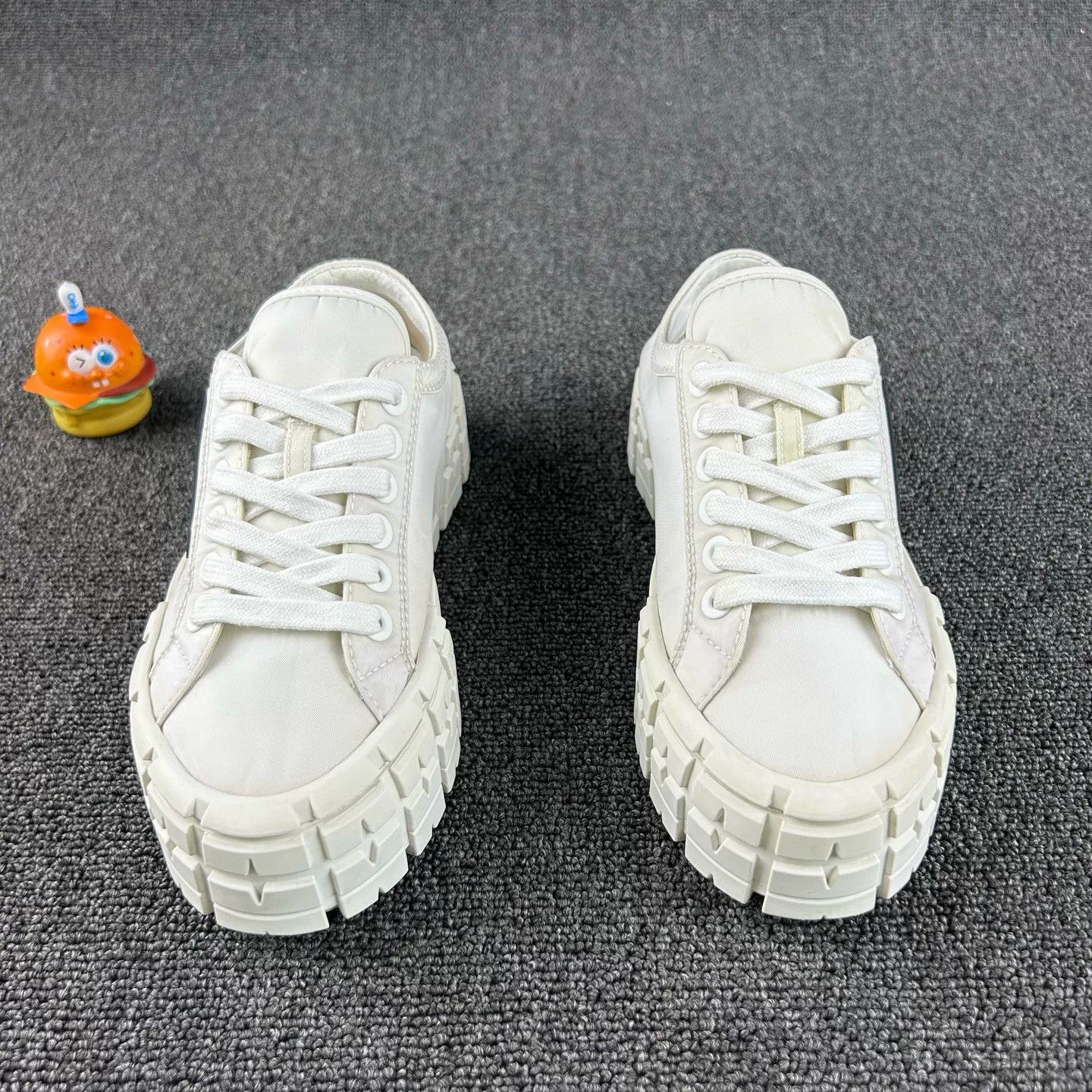 Prada Prada Logo Platform Sneakers Size US 6 / IT 36 - 2 Thumbnail