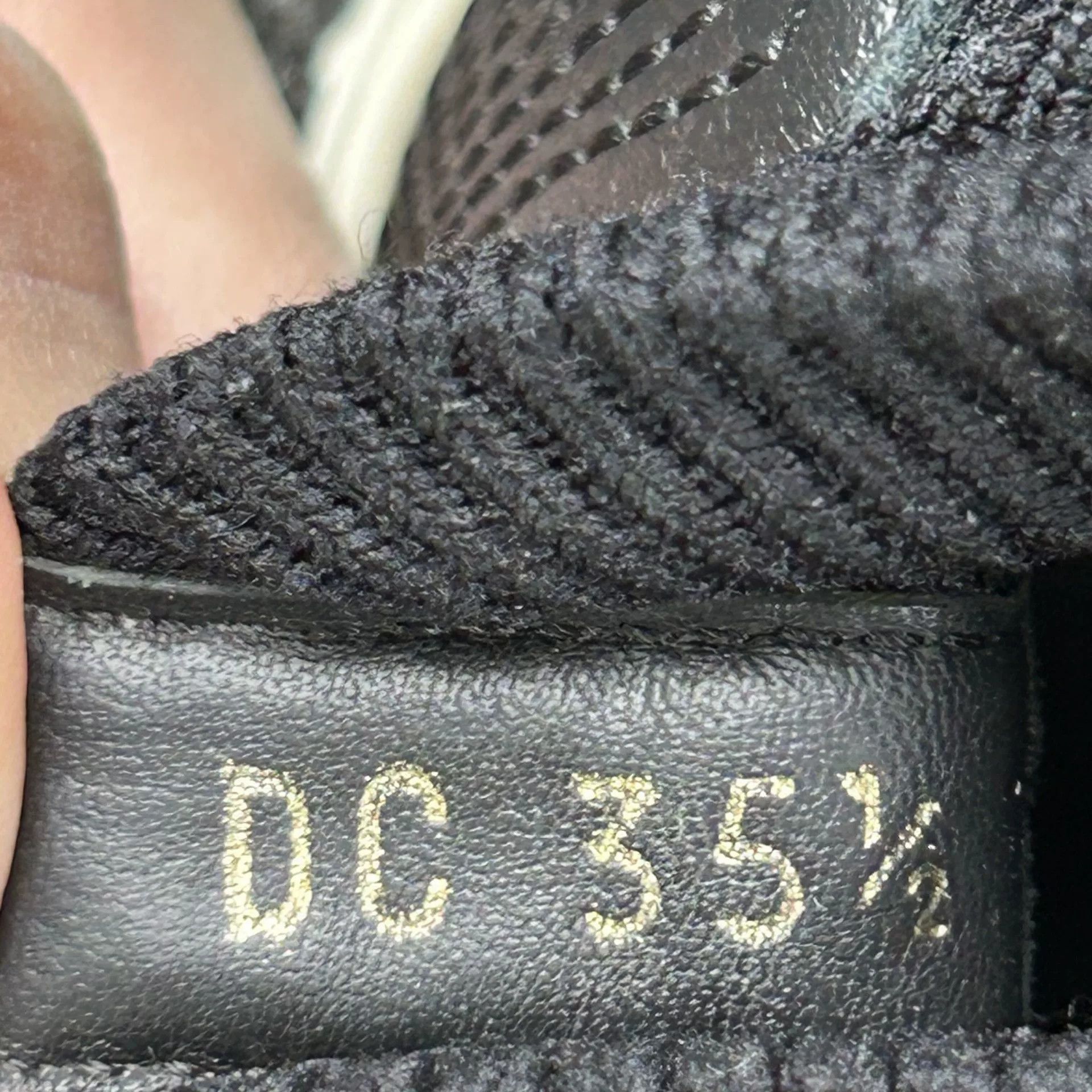 Dior Dior Black White Slogan Strap Sneakers Size US 4.5 / IT 34.5 - 7 Thumbnail