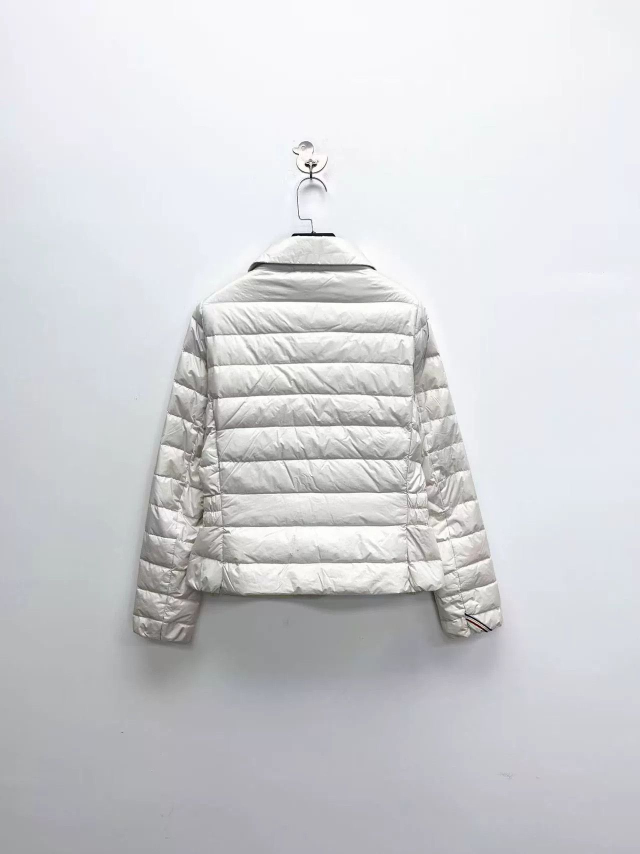 Moncler Moncler White Double-Breasted Lightweight Down Jacket Size XS / US 0-2 / IT 36-38 - 2 Thumbnail