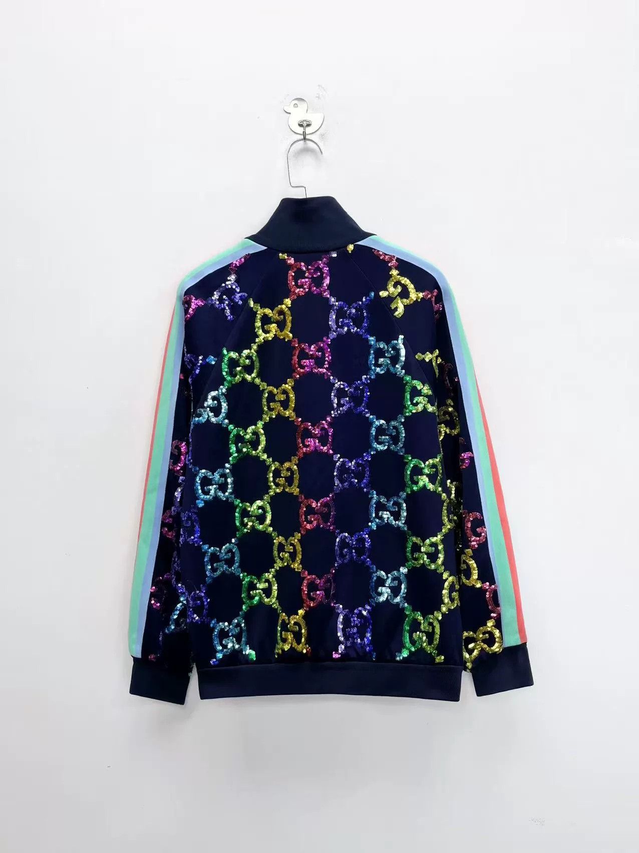 Gucci Gucci New Double G Sequin Zip Jacket Size US M / EU 48-50 / 2 - 2 Thumbnail