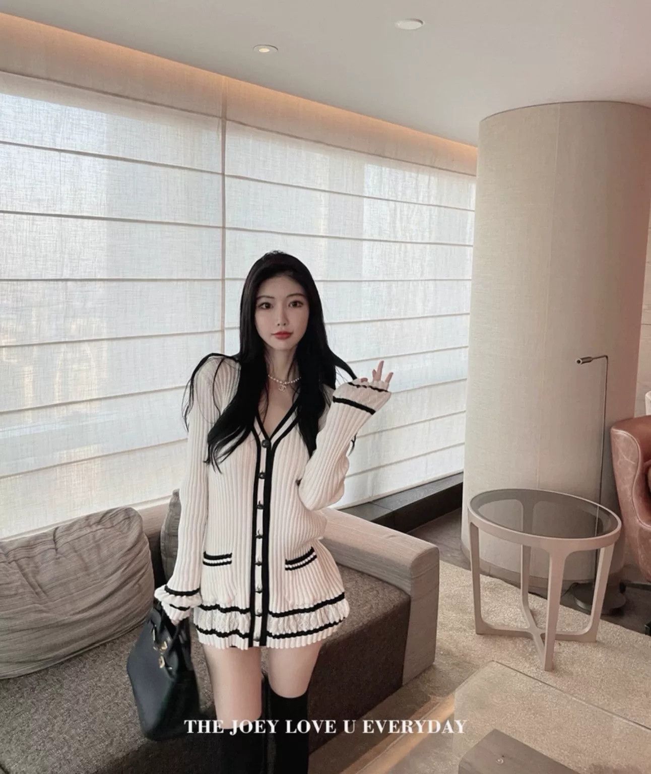 Chanel Chanel White Striped Knit Cardigan Dress Size XS / US 0-2 / IT 36-38 - 9 Thumbnail