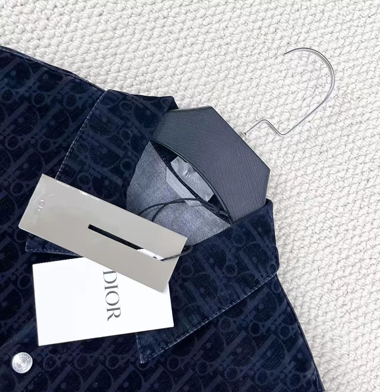 Dior Dior Oblique Blue Velvet Monogram Jacket Size US XS / EU 42 / 0 - 3 Thumbnail