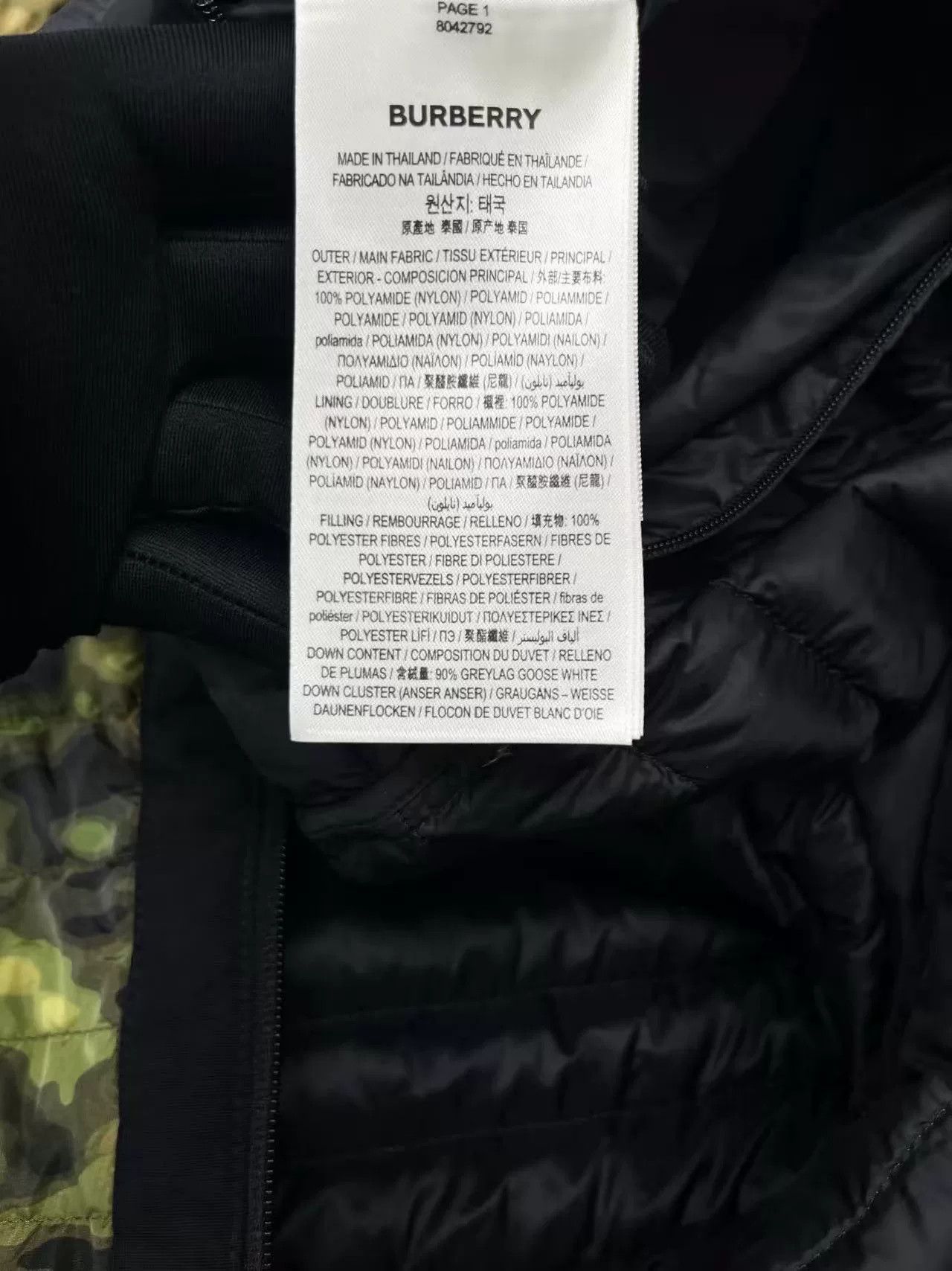 Burberry Burberry Camo Hooded Lightweight Down Jacket Size US M / EU 48-50 / 2 - 7 Thumbnail