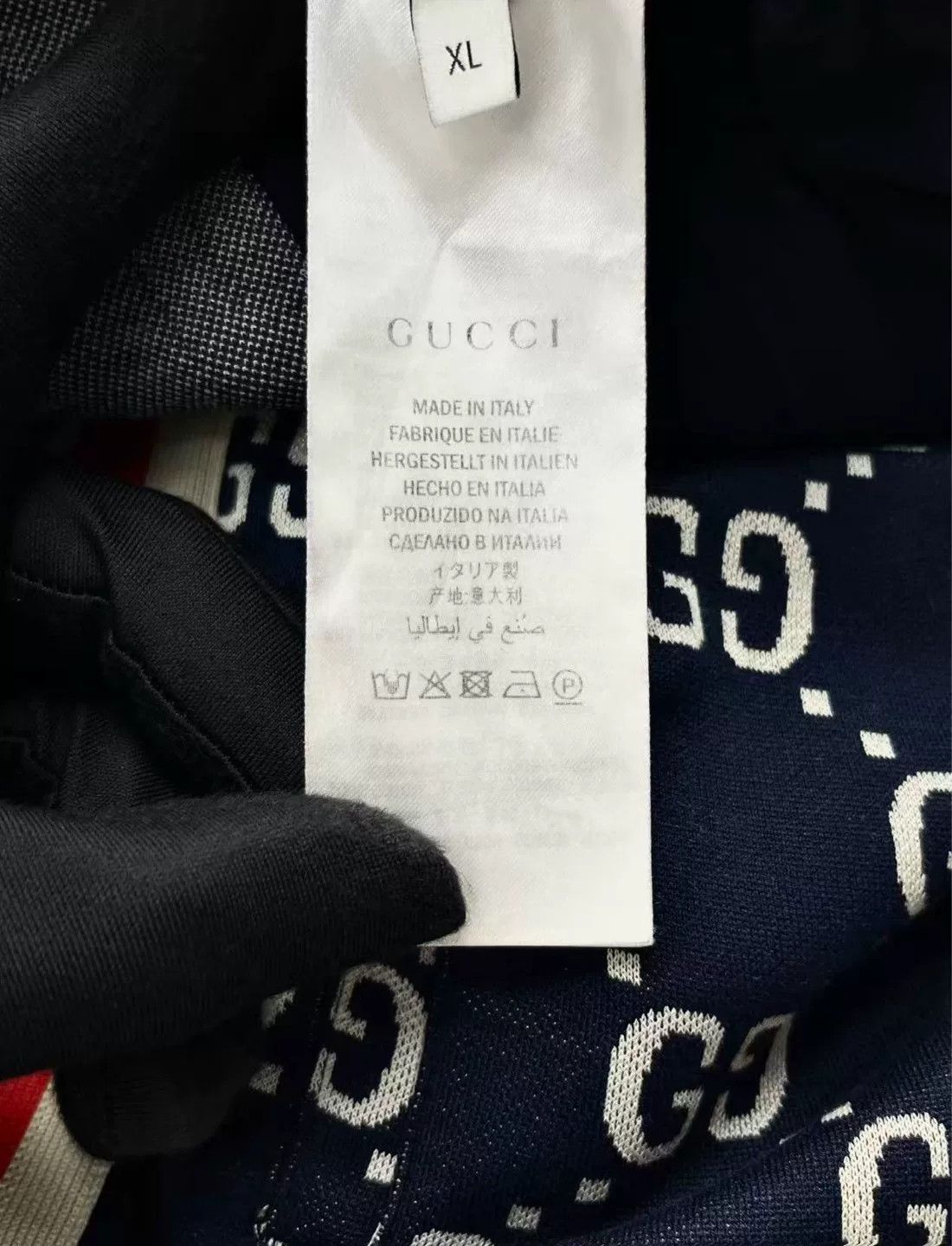Gucci Gucci Navy Double G Knit Striped Pants Size US 32 / EU 48 - 4 Thumbnail