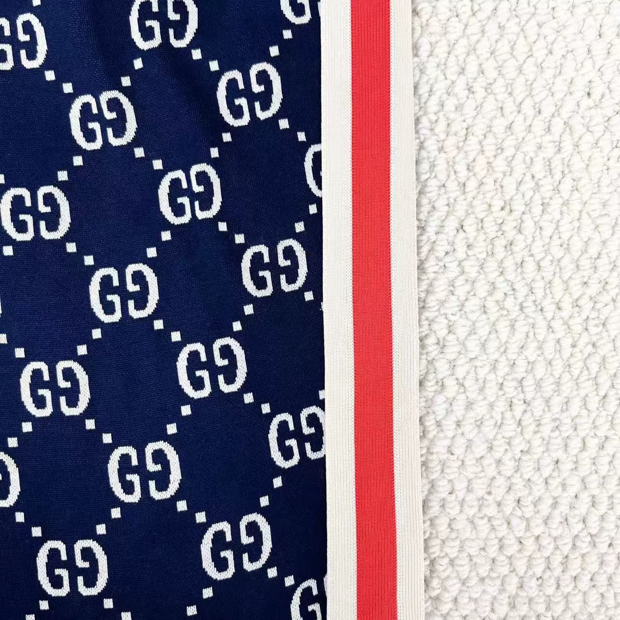 Gucci Gucci Navy Double G Knit Striped Pants Size US 32 / EU 48 - 5 Thumbnail