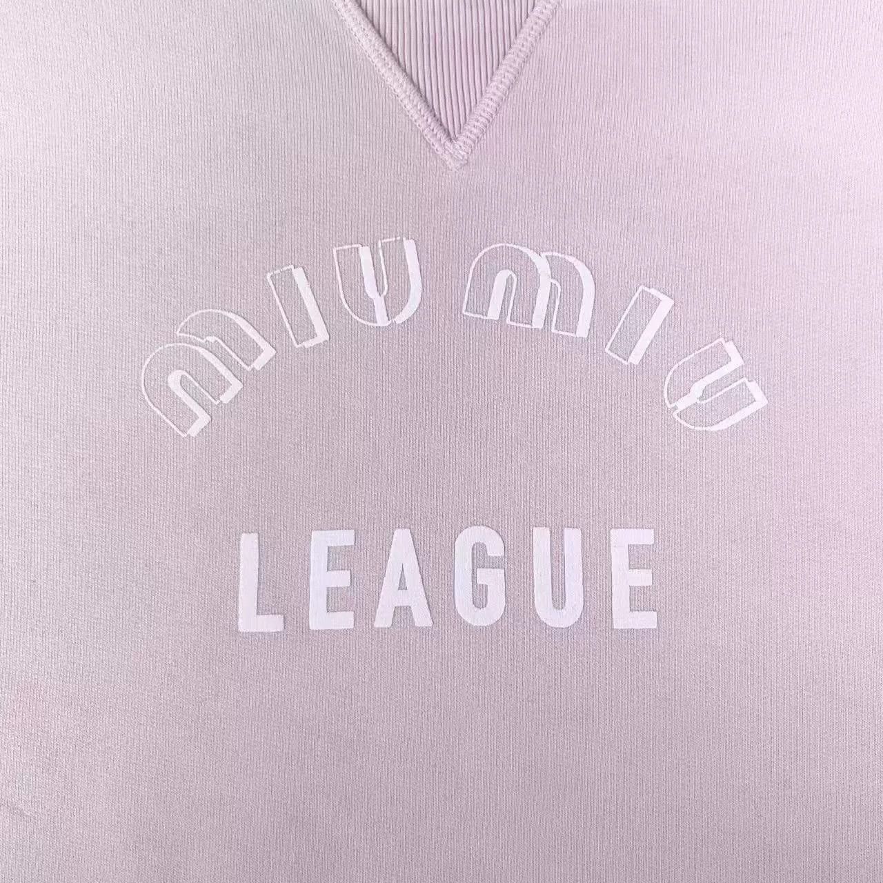 Miu Miu Miu Miu Logo Embellished Sweatshirt Size XS / US 0-2 / IT 36-38 - 4 Thumbnail