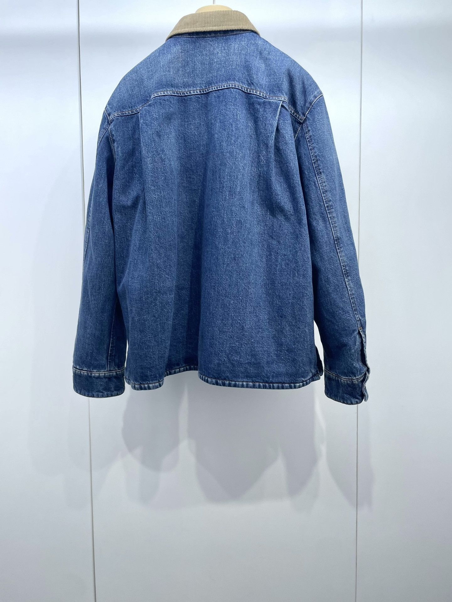 Miu Miu Miu Miu Corduroy Collar Denim Down Jacket Size XS / US 0-2 / IT 36-38 - 2 Thumbnail