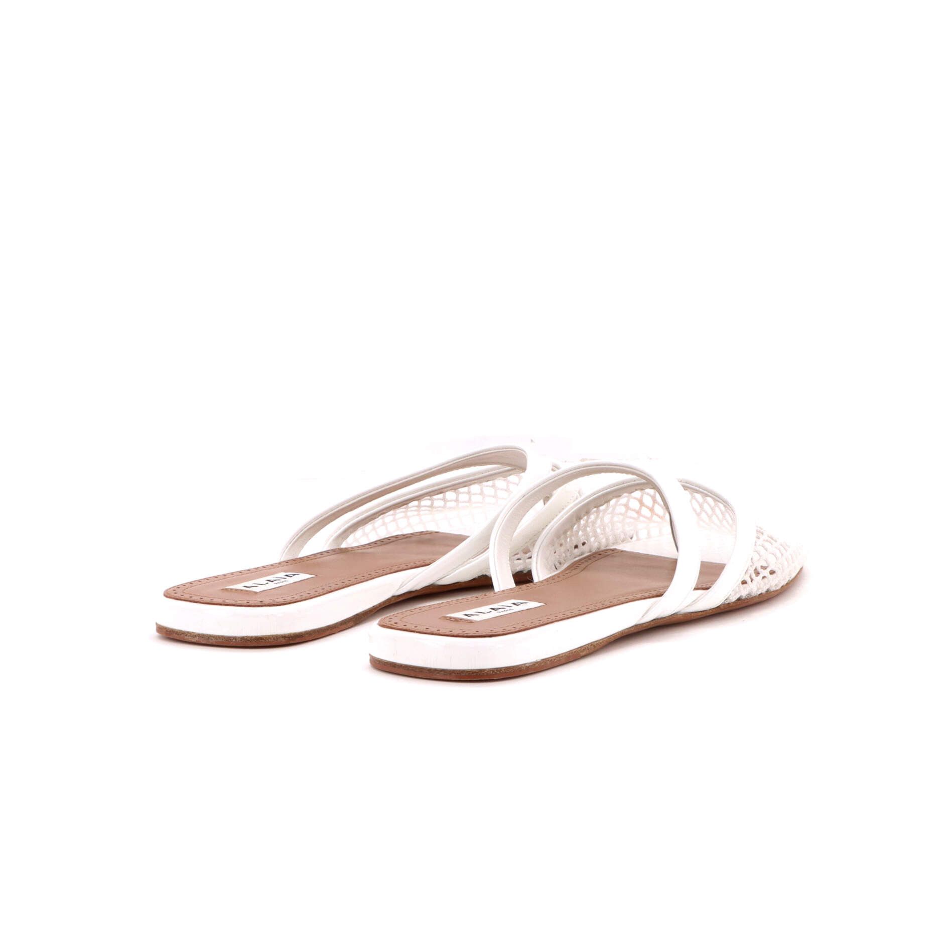 Alaia Women's infradito mules mesh and patent Size ONE SIZE - 3 Thumbnail