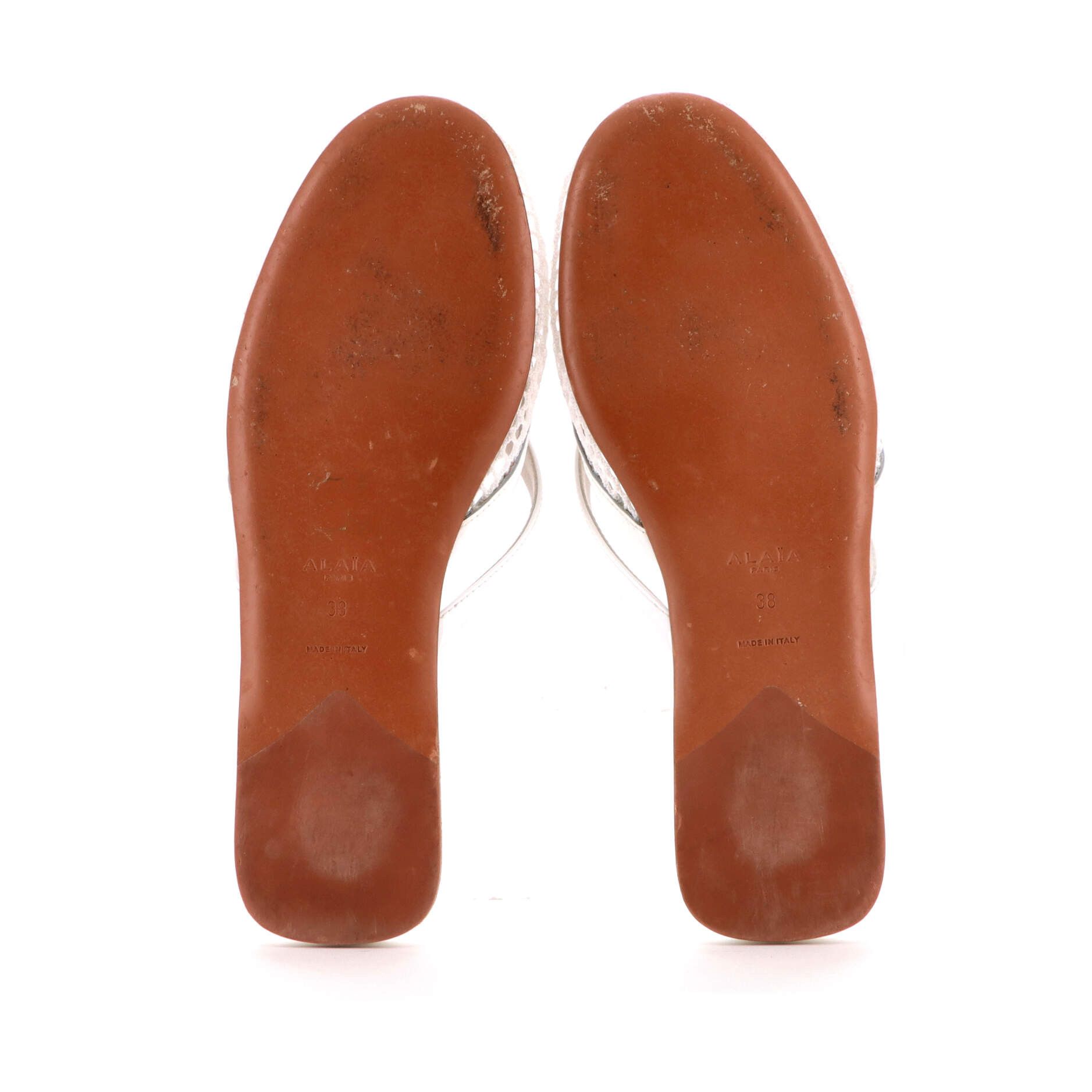 Alaia Women's infradito mules mesh and patent Size ONE SIZE - 4 Thumbnail