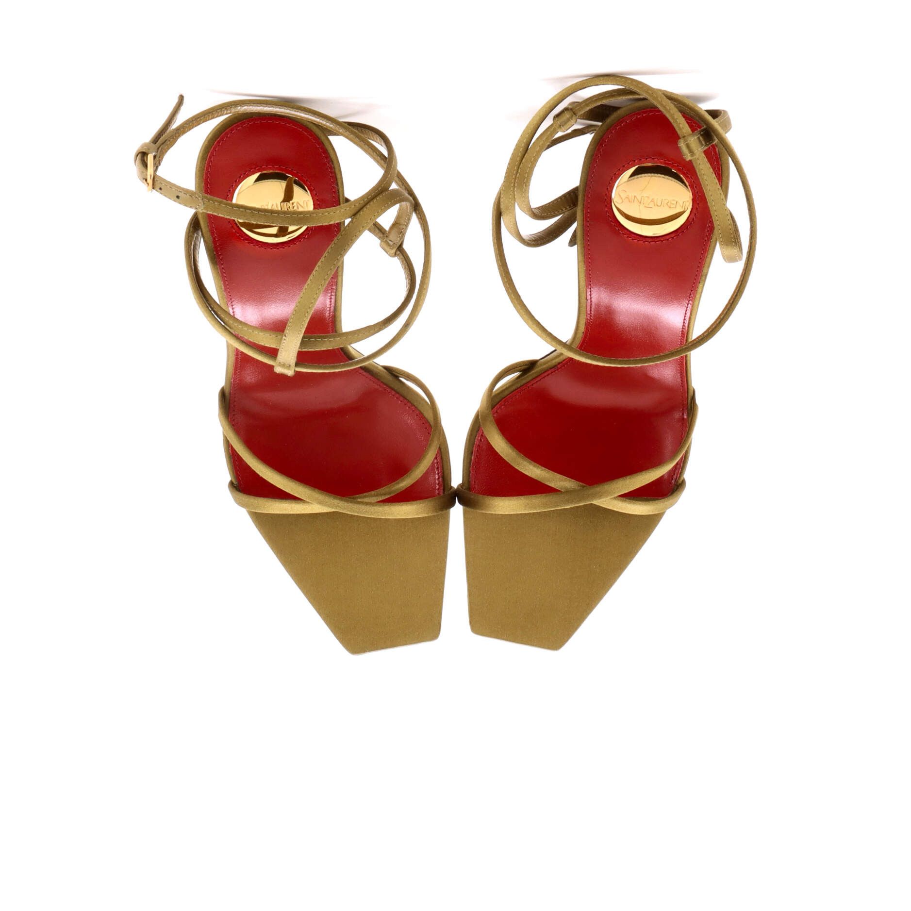 Saint Laurent Paris Women's opyum sandals satin 110 Size ONE SIZE - 2 Thumbnail