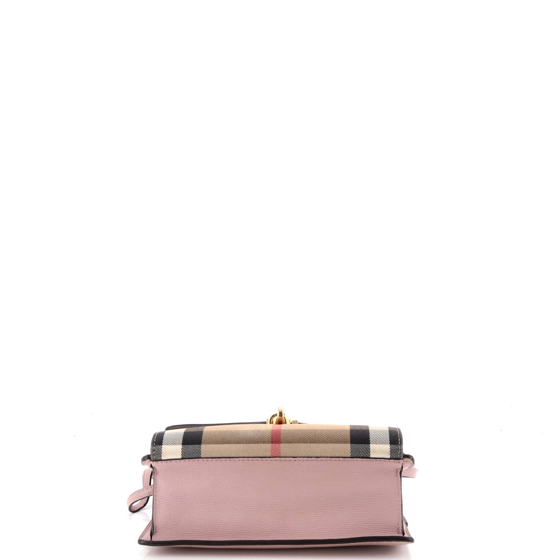 Burberry Macken crossbody bag leather and house check canvas small Size ONE SIZE - 3 Thumbnail