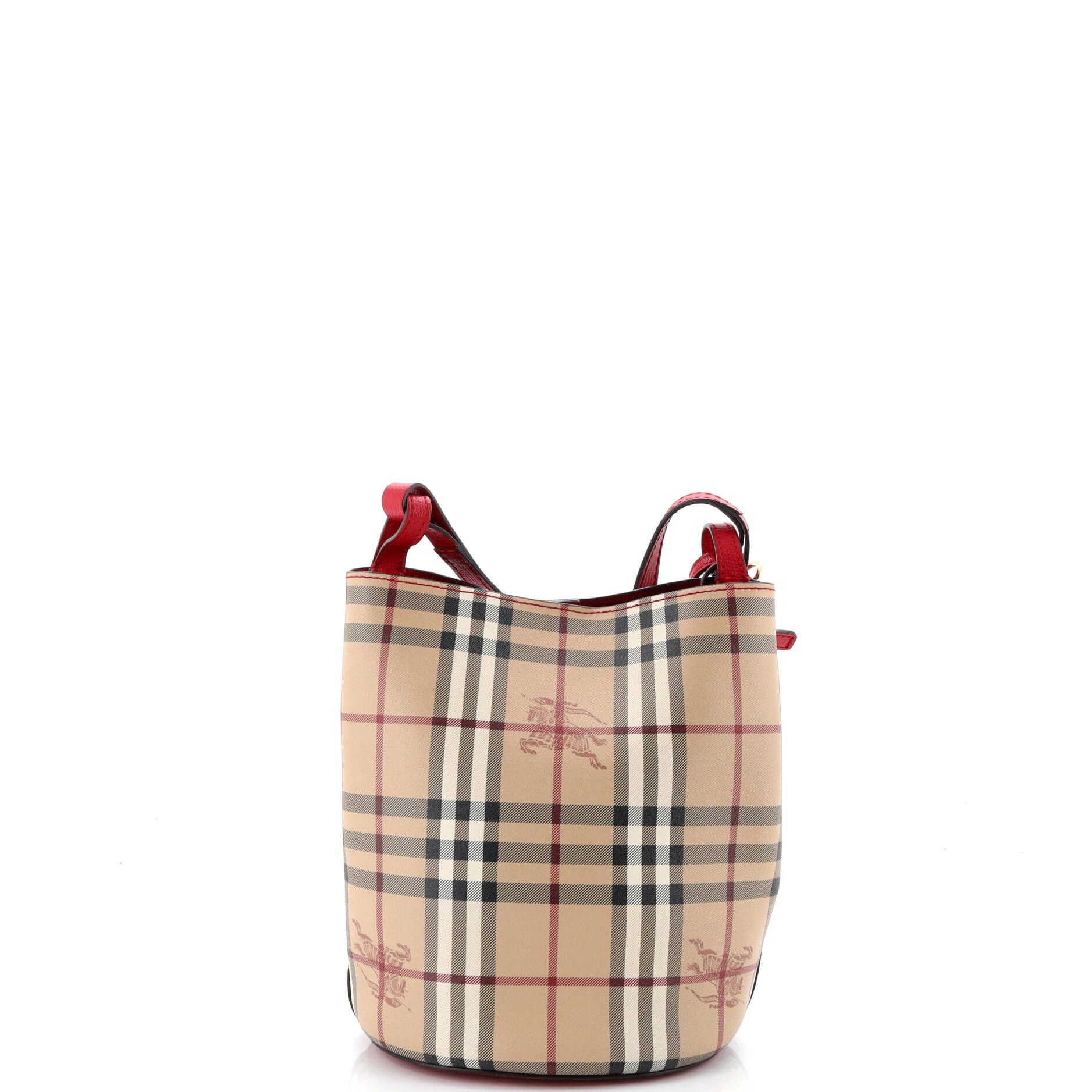 Burberry Lorne bucket bag haymarket coated canvas small Size ONE SIZE - 2 Thumbnail