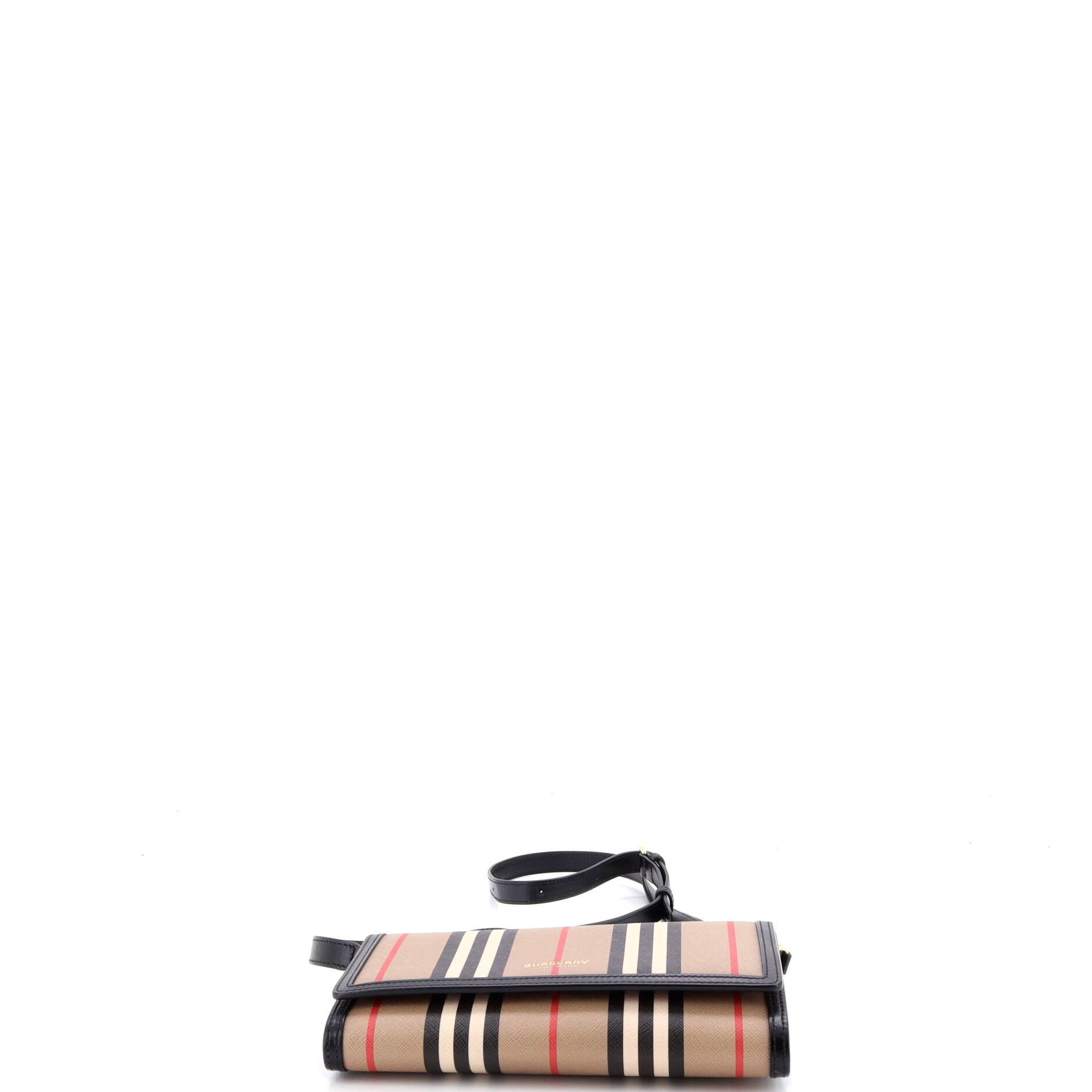 Burberry Hannah wallet on strap icon stripe e-canvas Size ONE SIZE - 3 Thumbnail