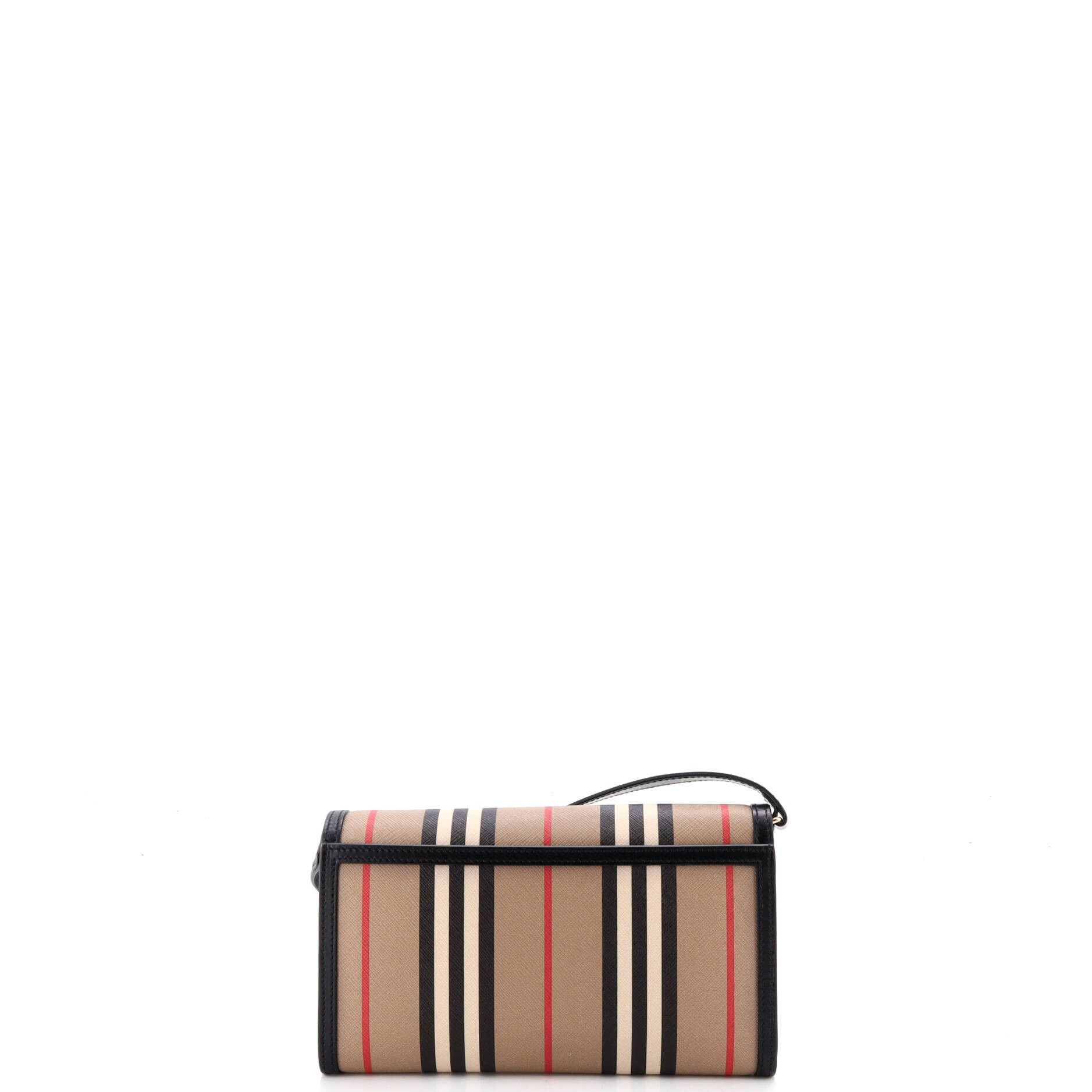 Burberry Hannah wallet on strap icon stripe e-canvas Size ONE SIZE - 2 Thumbnail