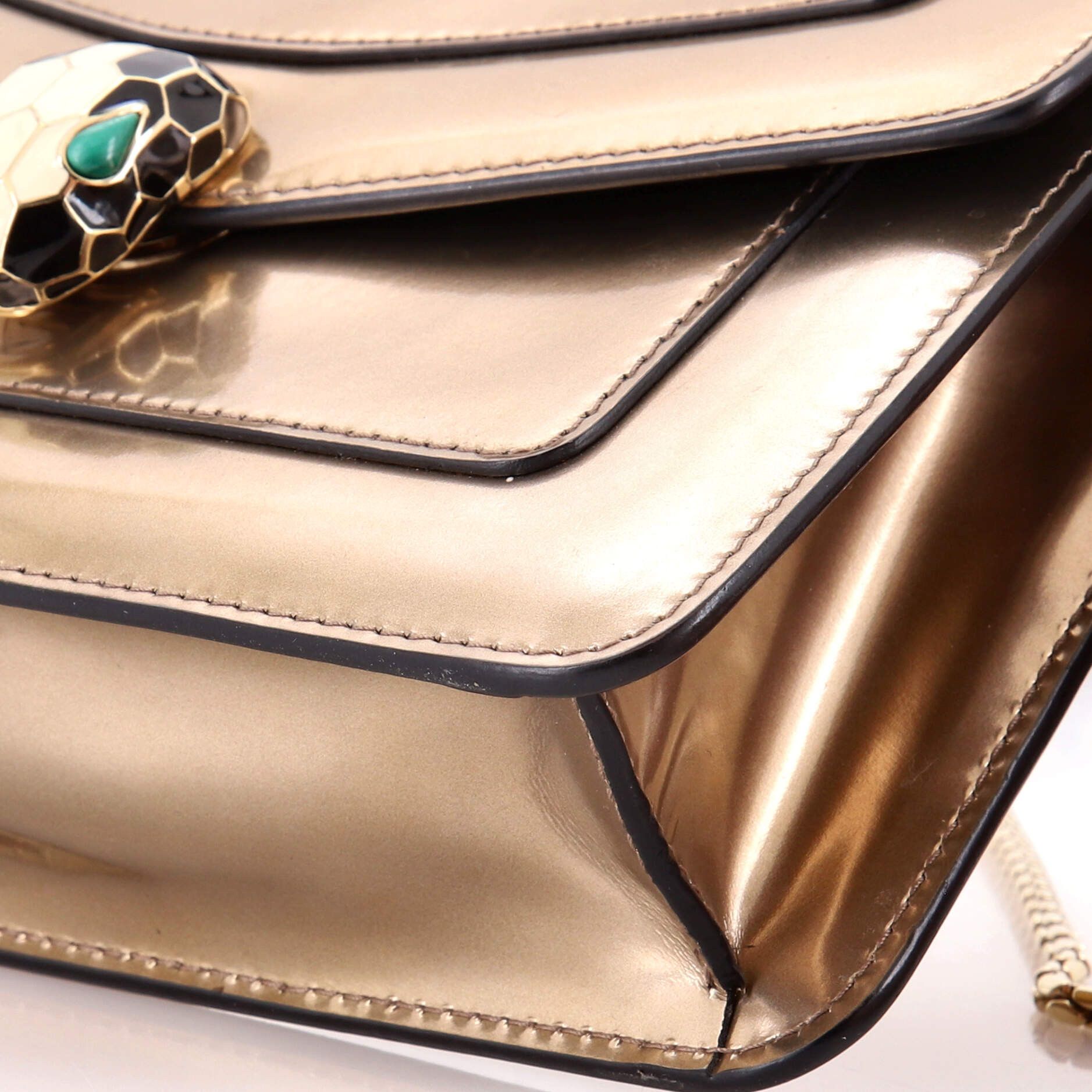 Bvlgari Serpenti forever shoulder bag metallic leather small Size ONE SIZE - 5 Thumbnail