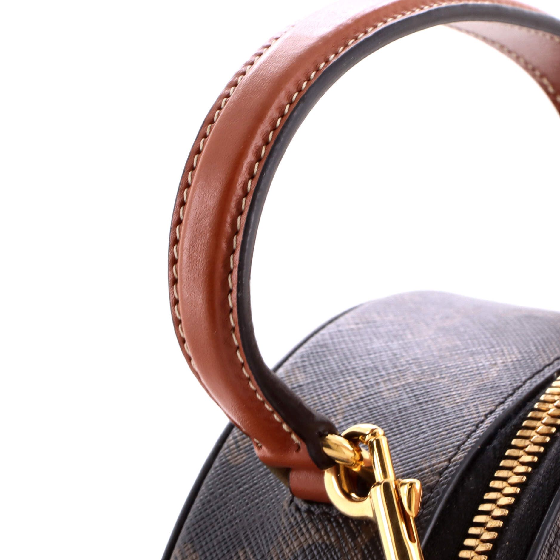 Celine Half moon case triomphe coated canvas with leather Size ONE SIZE - 5 Thumbnail