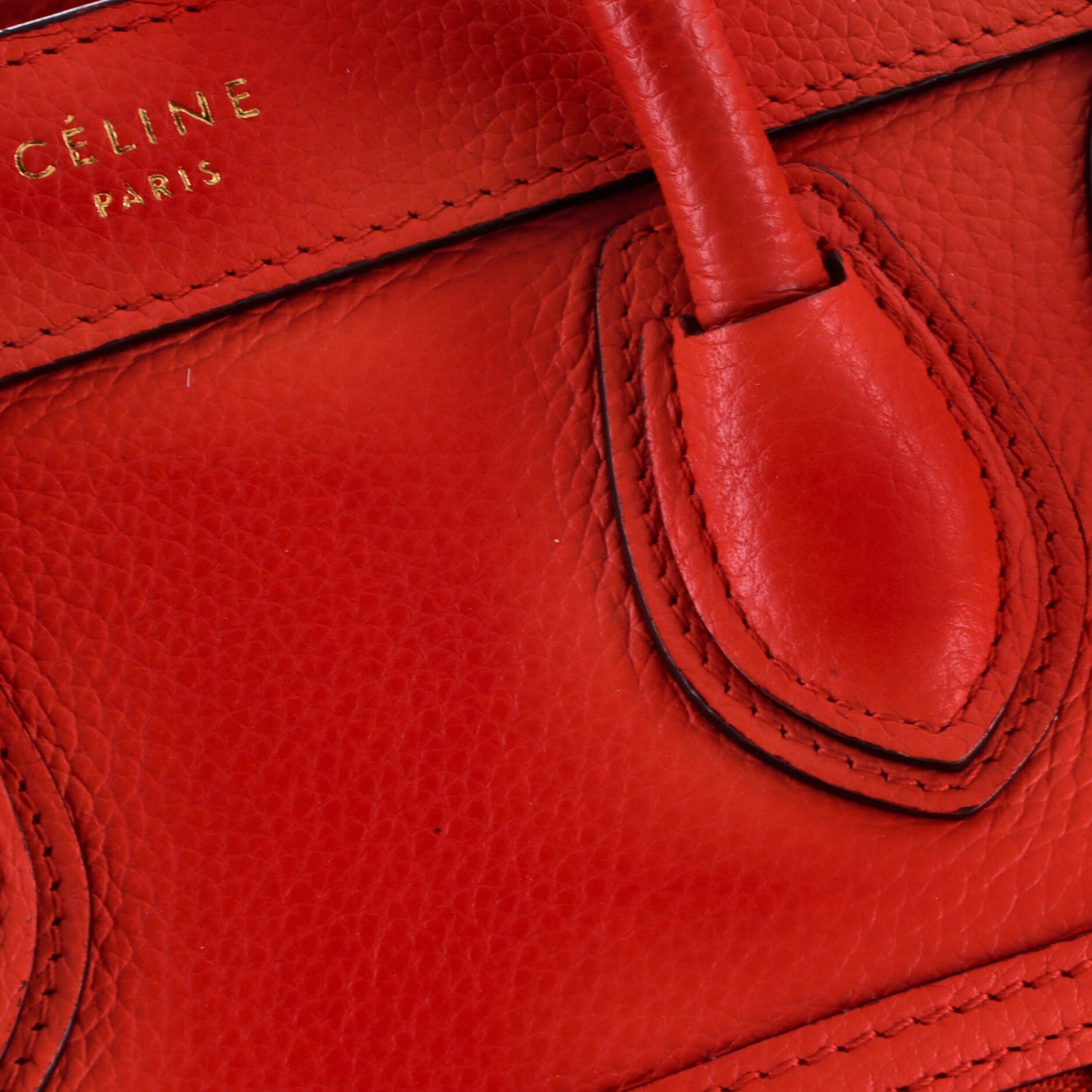 Celine Luggage bag grainy leather nano Size ONE SIZE - 5 Thumbnail