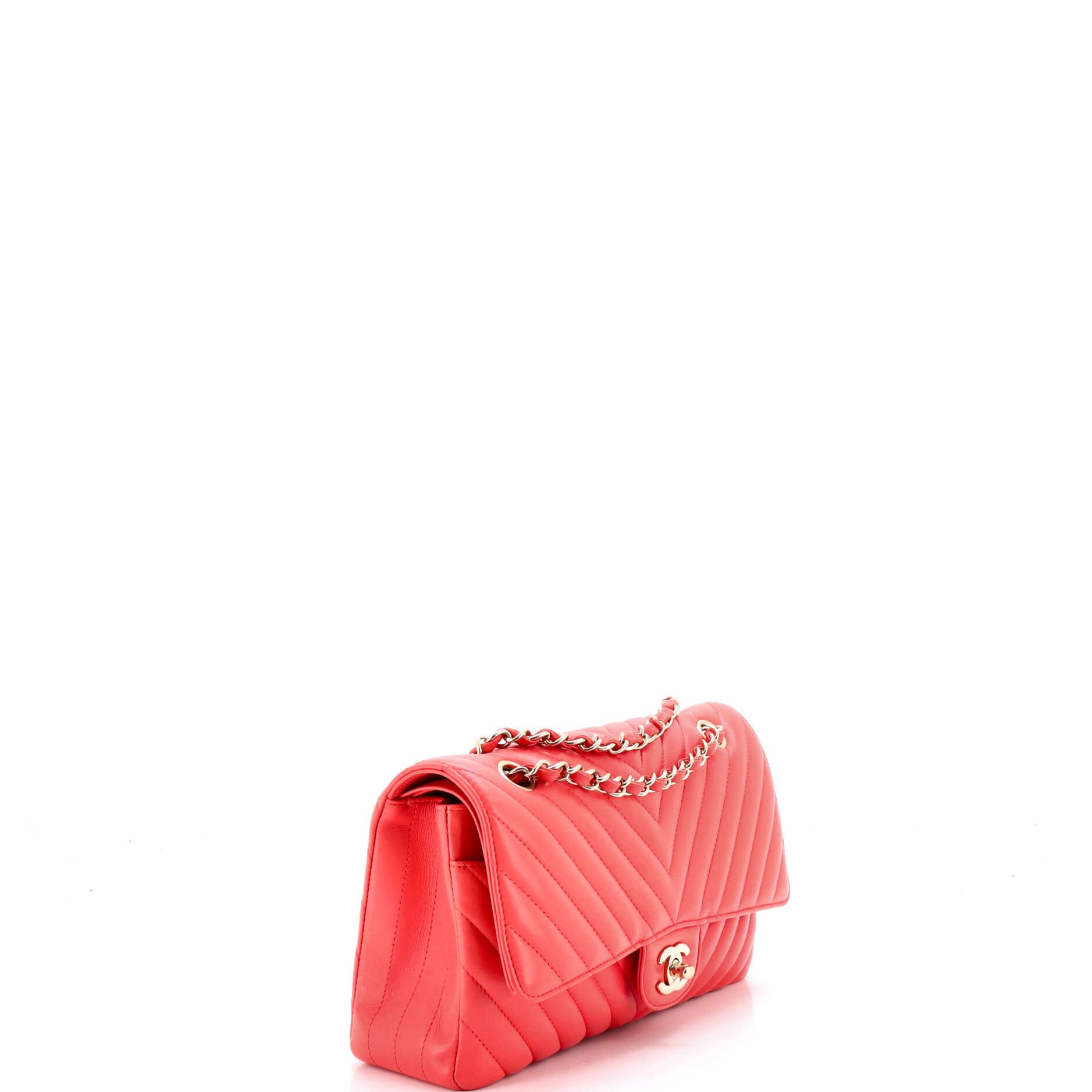 Chanel Classic double flap bag chevron lambskin medium Size ONE SIZE - 2 Thumbnail