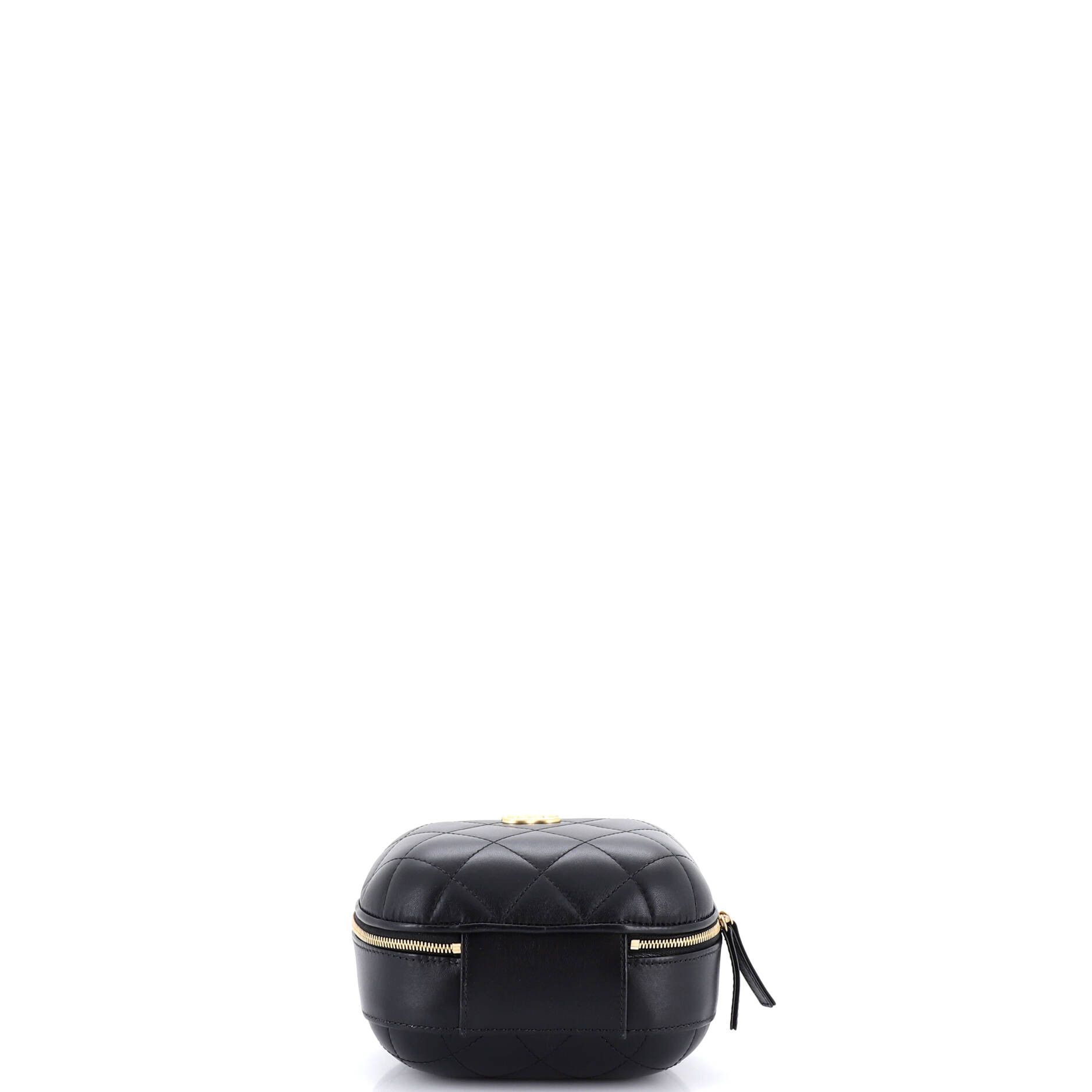 Chanel Cc bubble top handle vanity case with chain quilted lambskin small Size ONE SIZE - 3 Thumbnail
