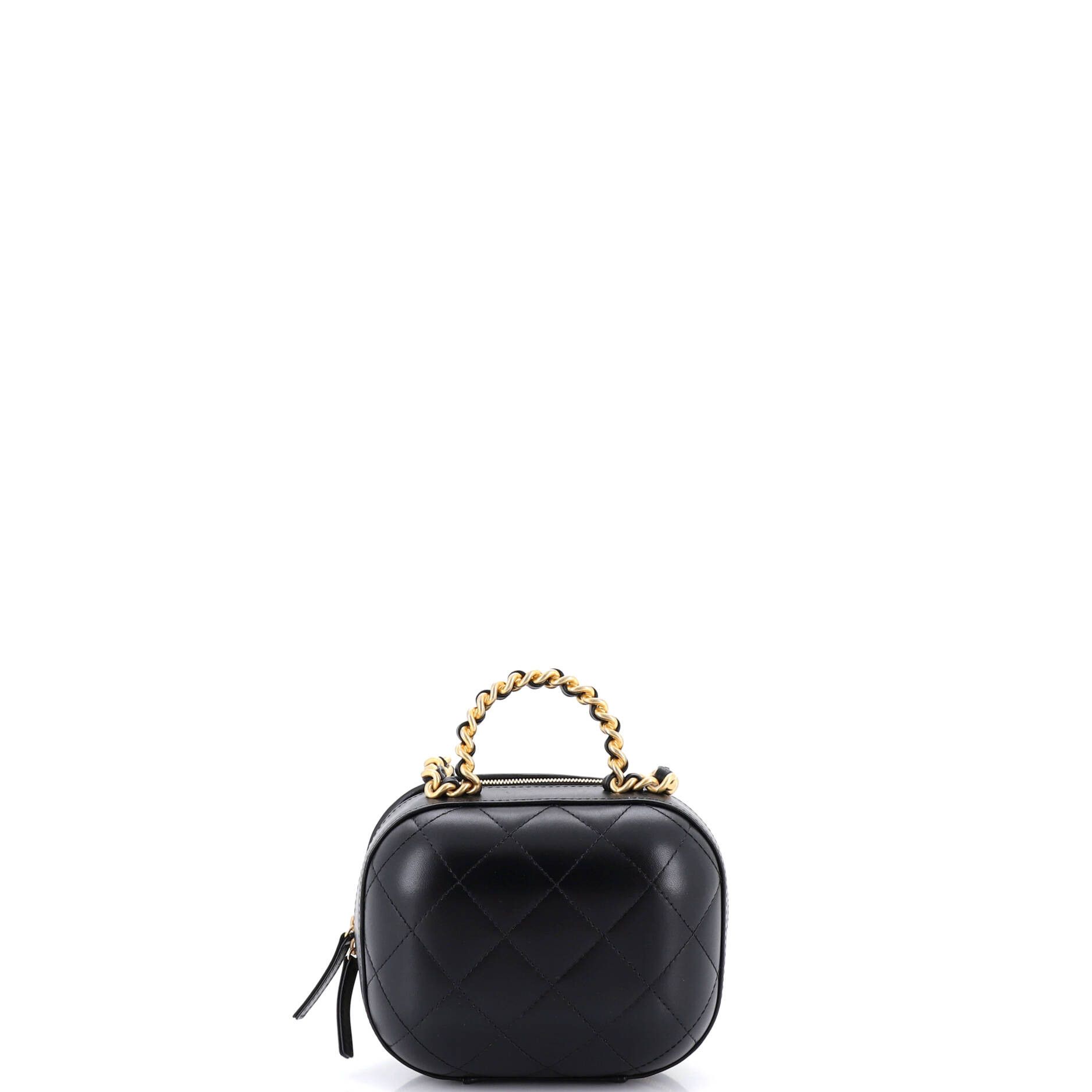 Chanel Cc bubble top handle vanity case with chain quilted lambskin small Size ONE SIZE - 2 Thumbnail