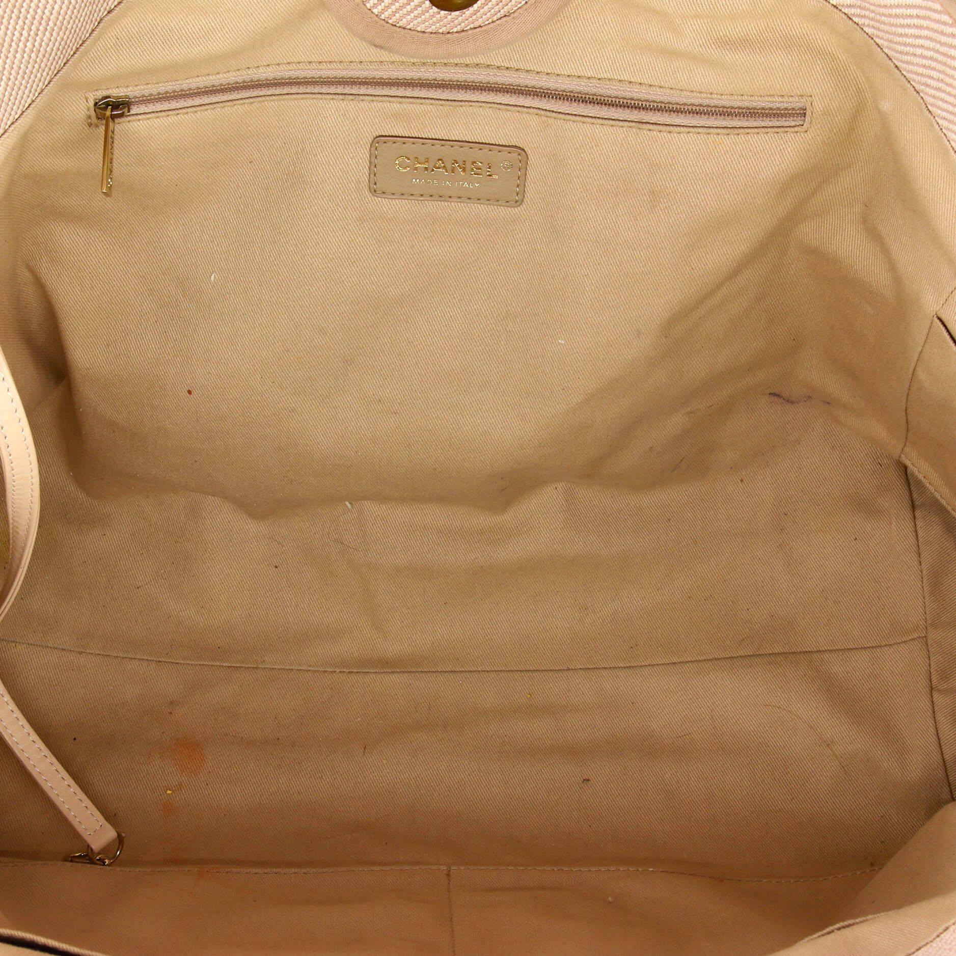 Chanel Deauville tote mixed fibers large Size ONE SIZE - 4 Thumbnail
