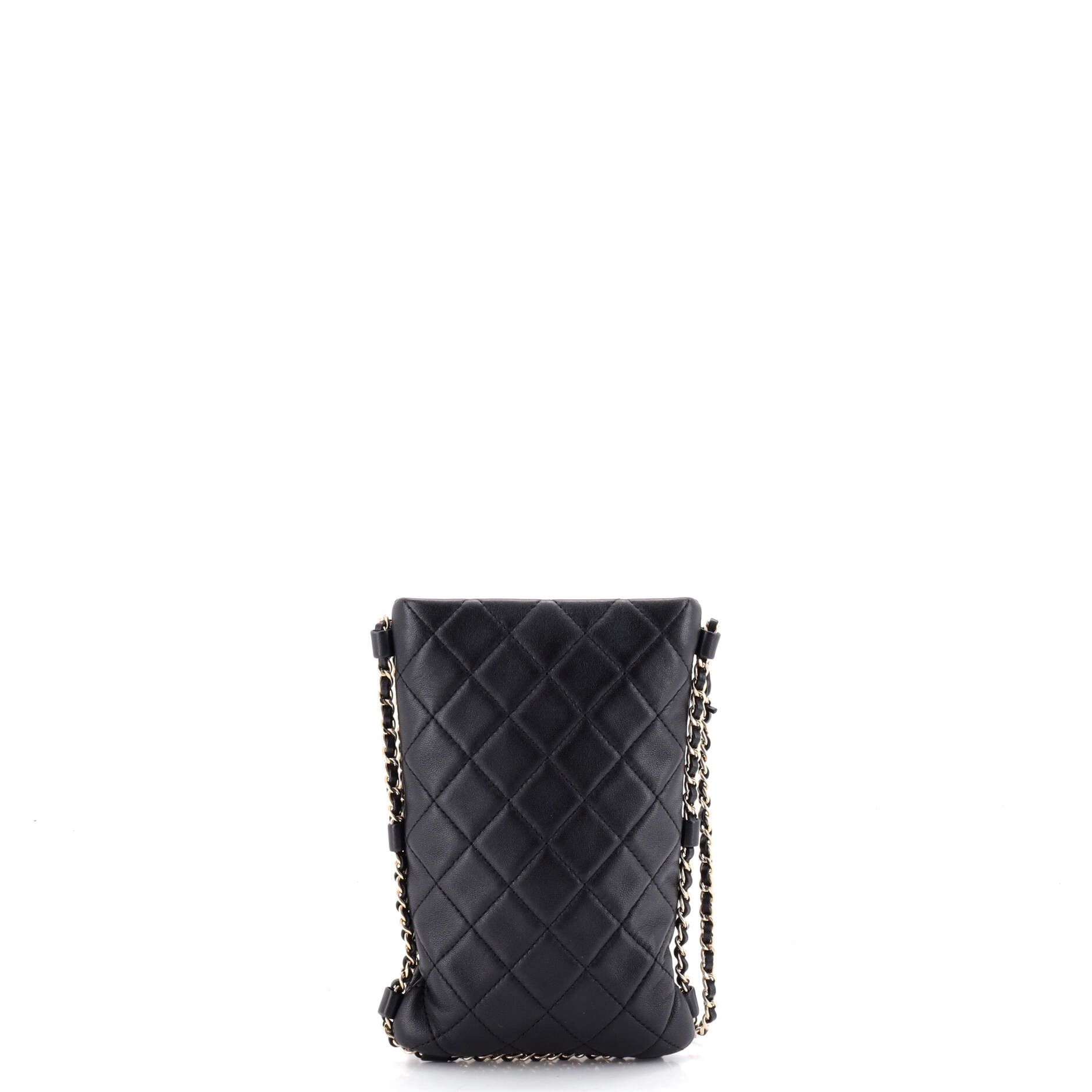 Chanel Chain around flat phone holder crossbody quilted lambskin Size ONE SIZE - 2 Thumbnail