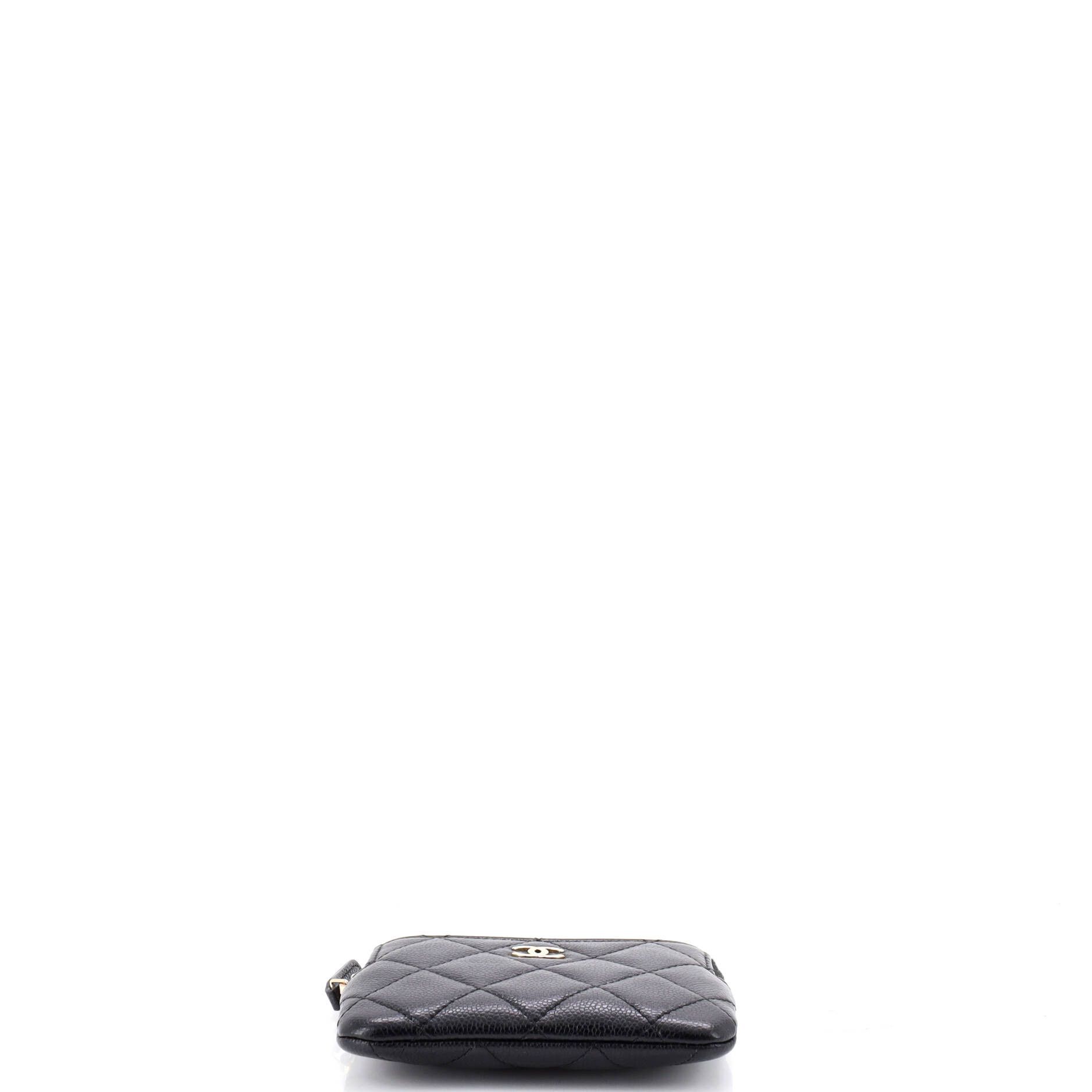 Chanel Square zip around card holder wallet quilted caviar Size ONE SIZE - 3 Thumbnail