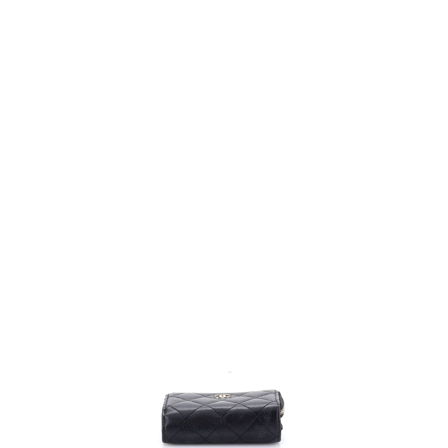 Chanel Cc zip trifold wallet quilted caviar compact Size ONE SIZE - 3 Thumbnail