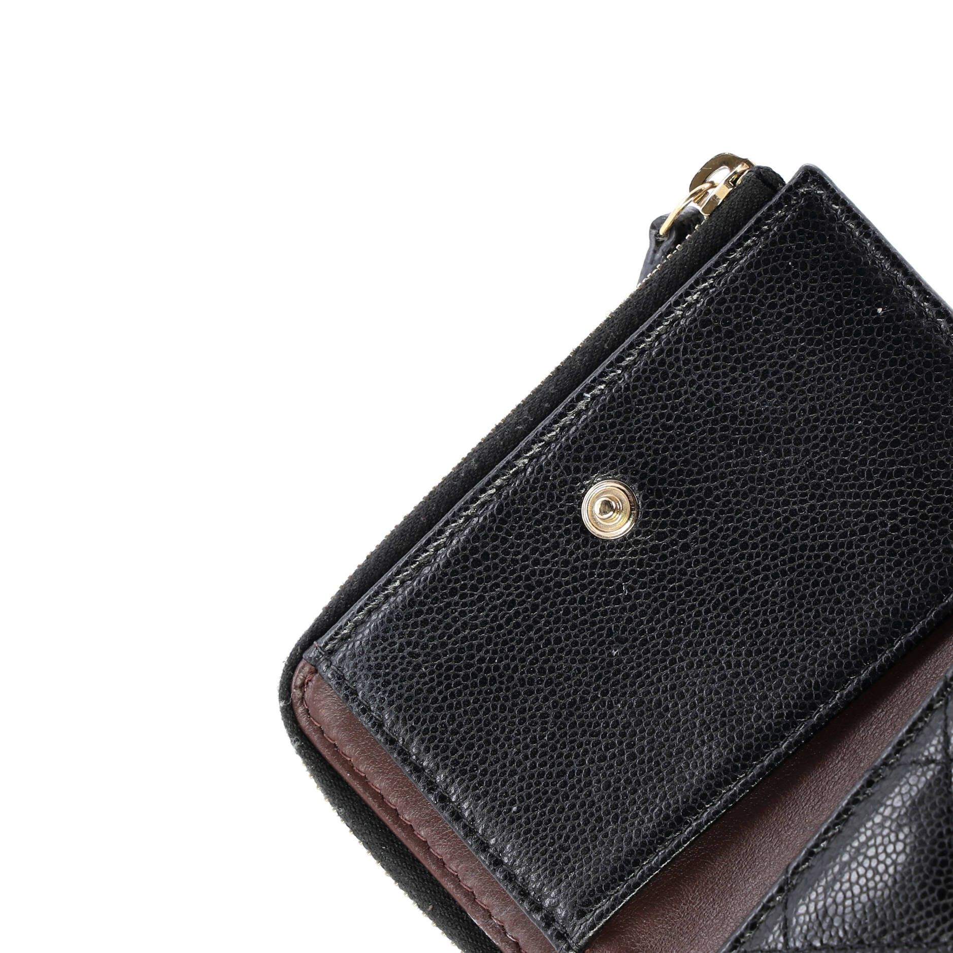Chanel Cc zip trifold wallet quilted caviar compact Size ONE SIZE - 6 Thumbnail
