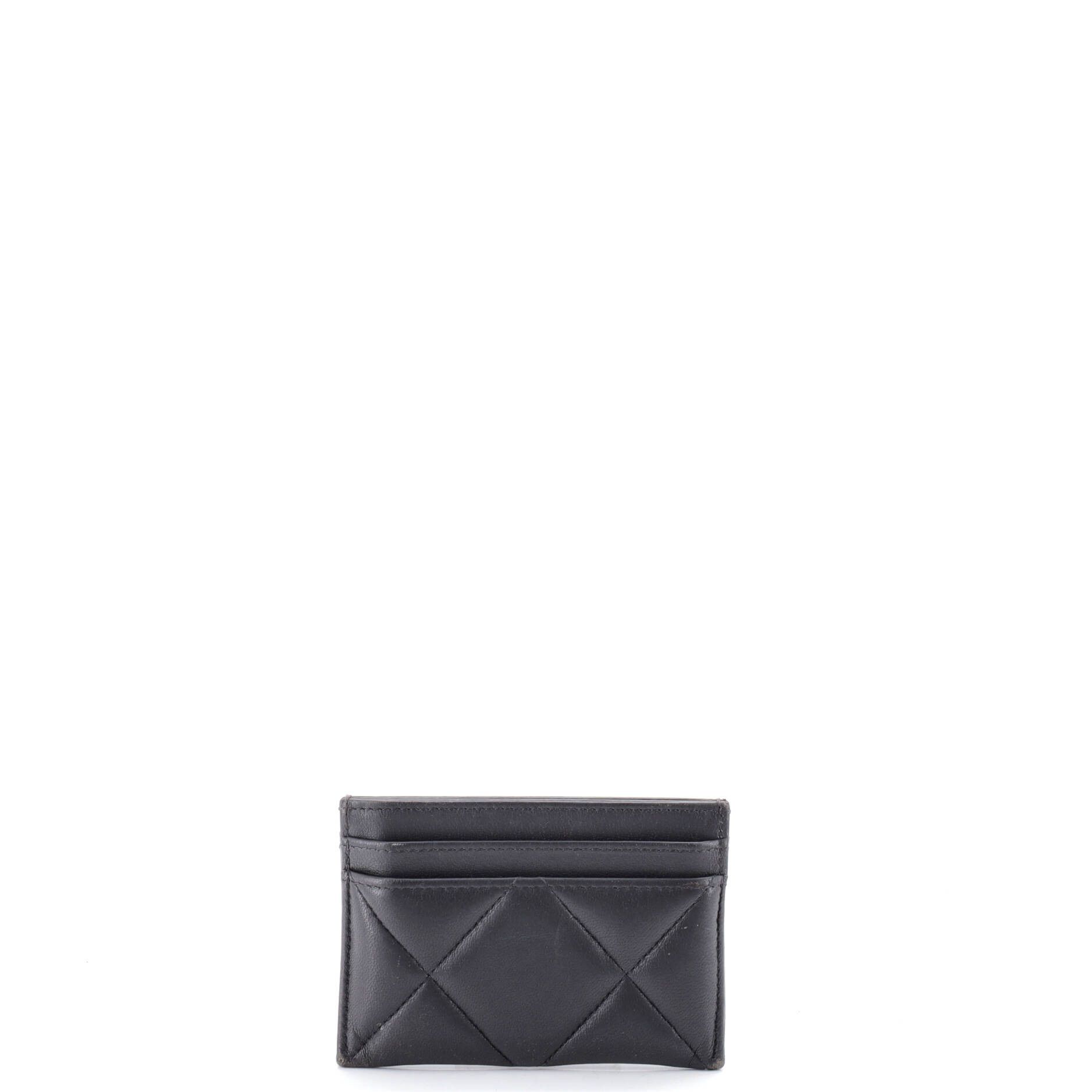 Chanel 19 card holder quilted leather Size ONE SIZE - 3 Thumbnail